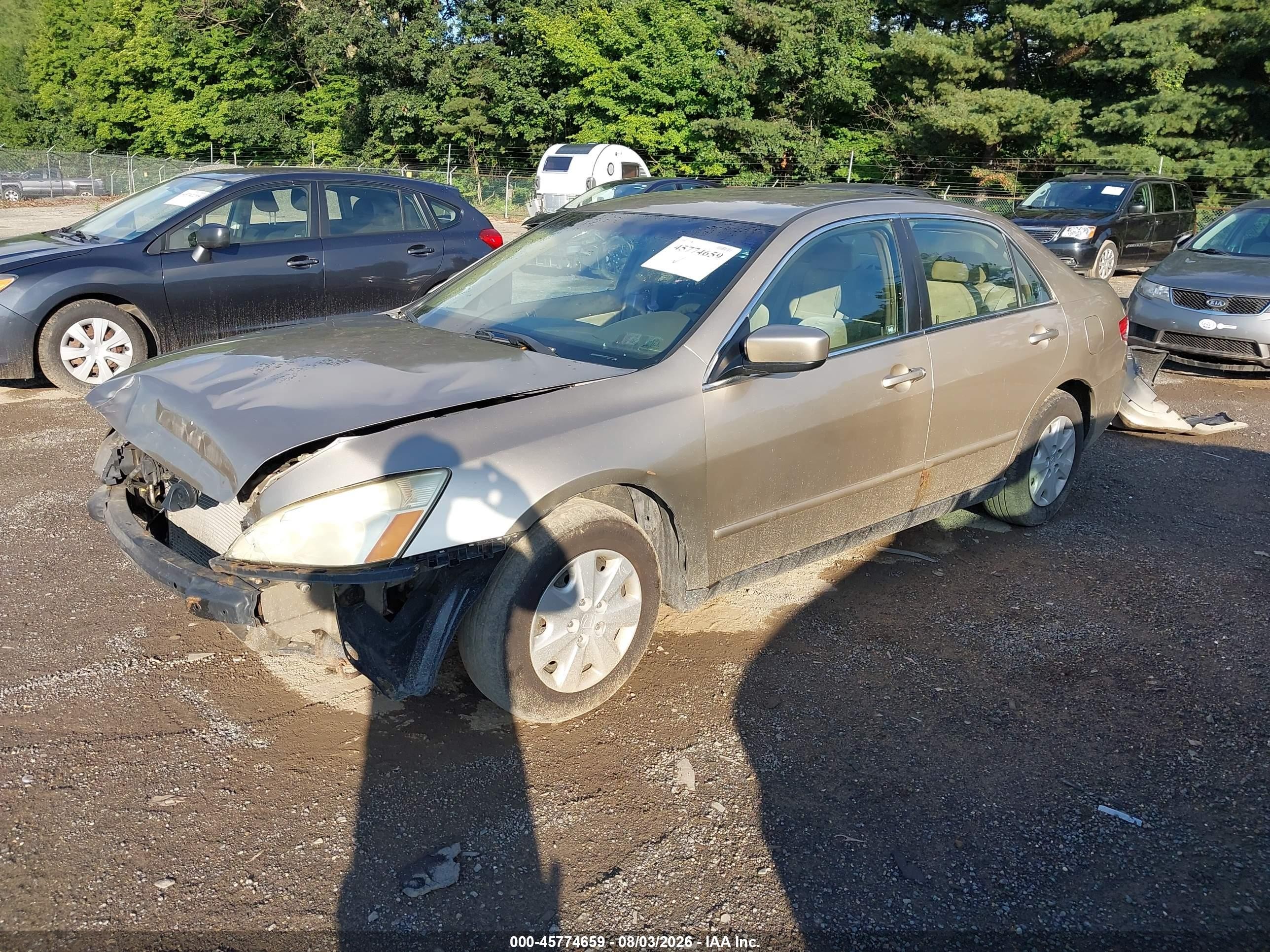 2003 Honda Accord Sdn Lx Gold vin: 1HGCM56363A056539