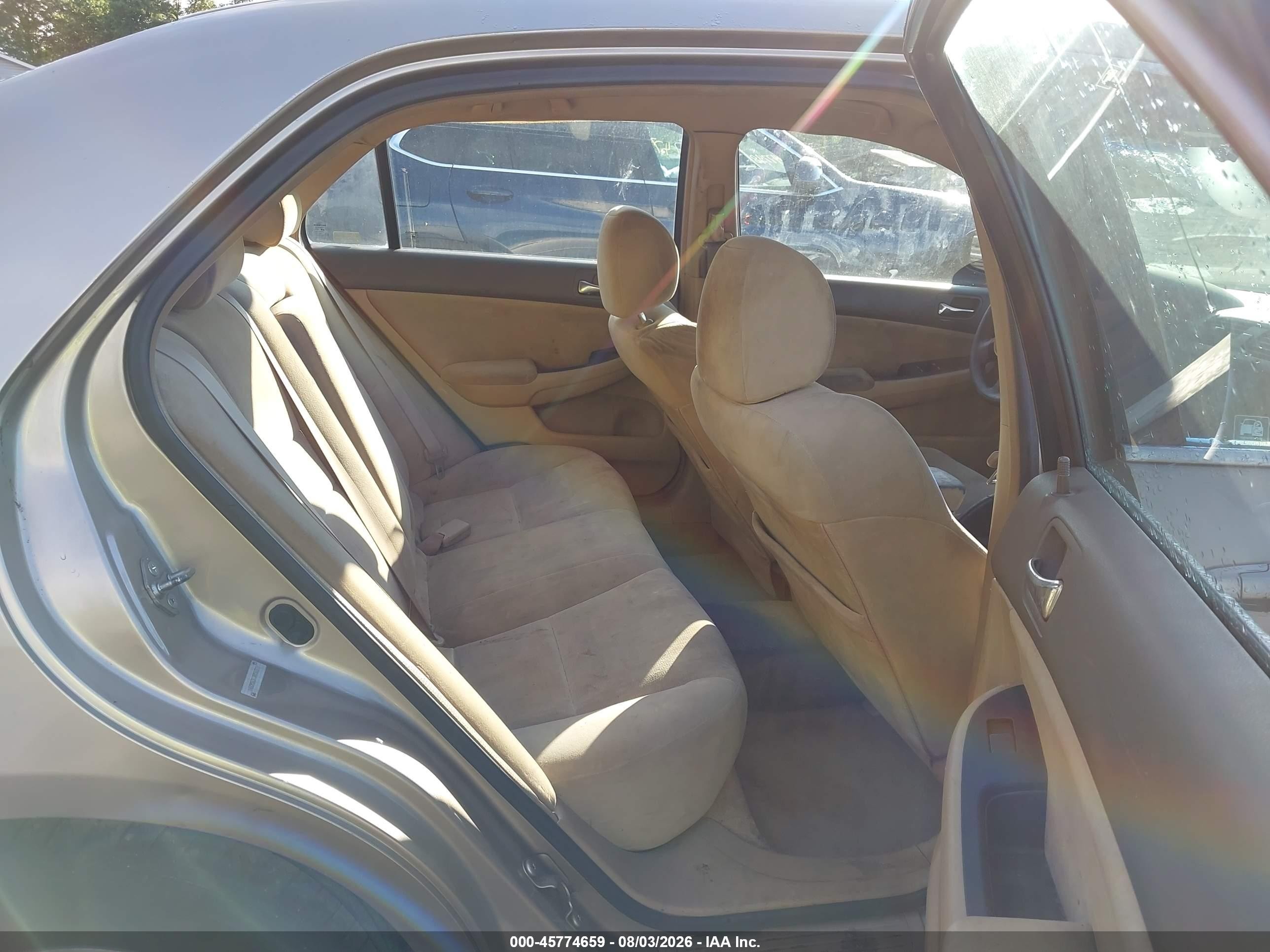2003 Honda Accord Sdn Lx Gold vin: 1HGCM56363A056539