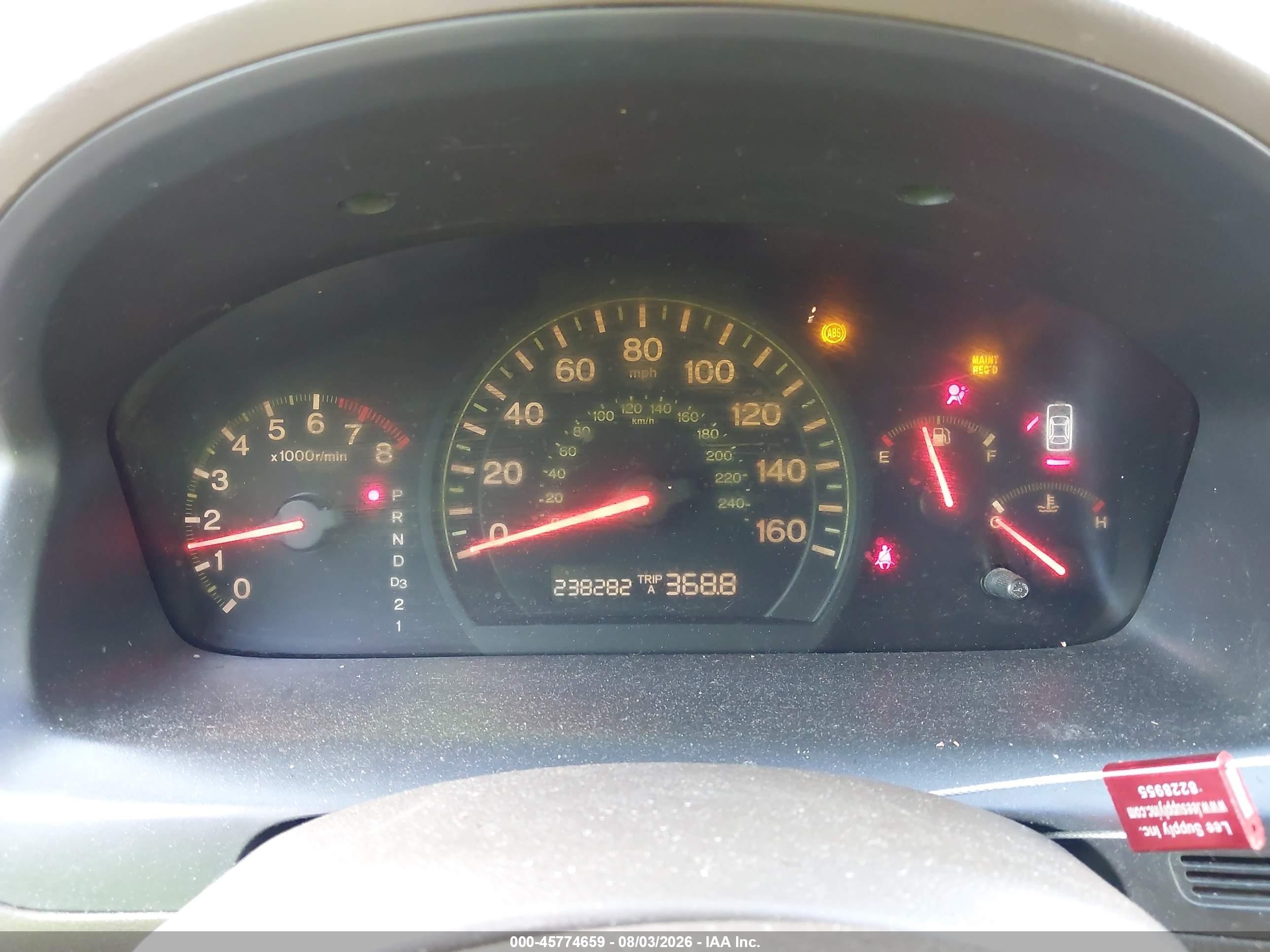 2003 Honda Accord Sdn Lx Gold vin: 1HGCM56363A056539