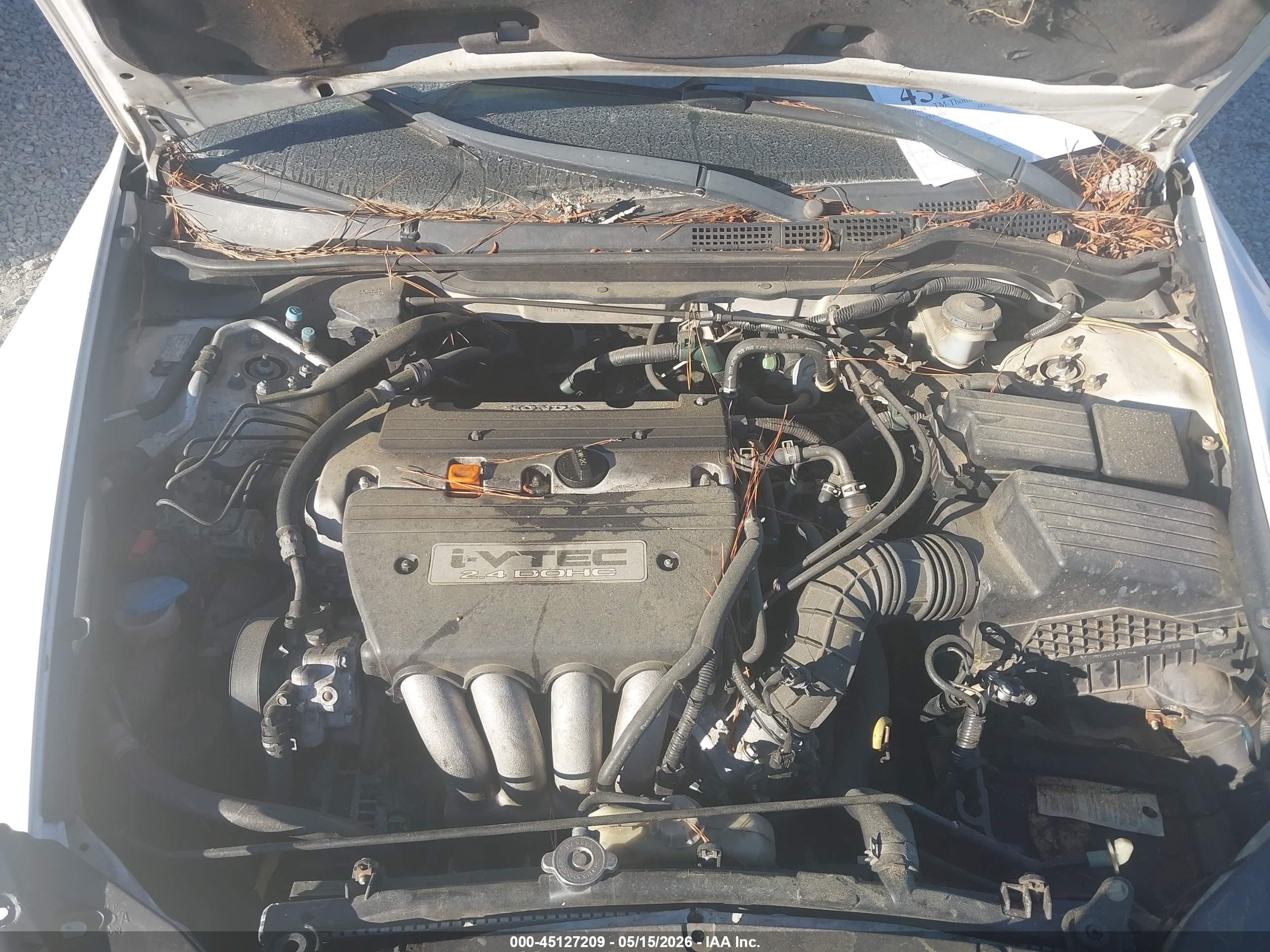 2003 Honda Accord 2.4 Lx Белый vin: 1HGCM56363A071056