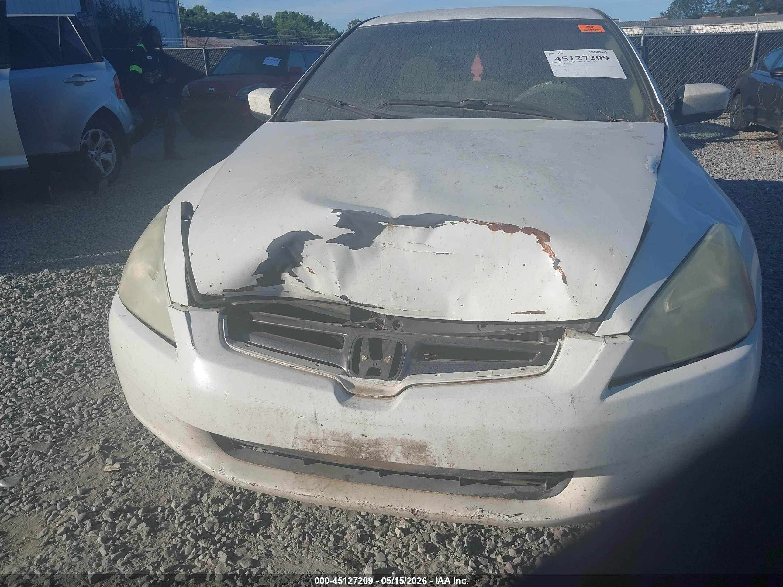 2003 Honda Accord 2.4 Lx Белый vin: 1HGCM56363A071056