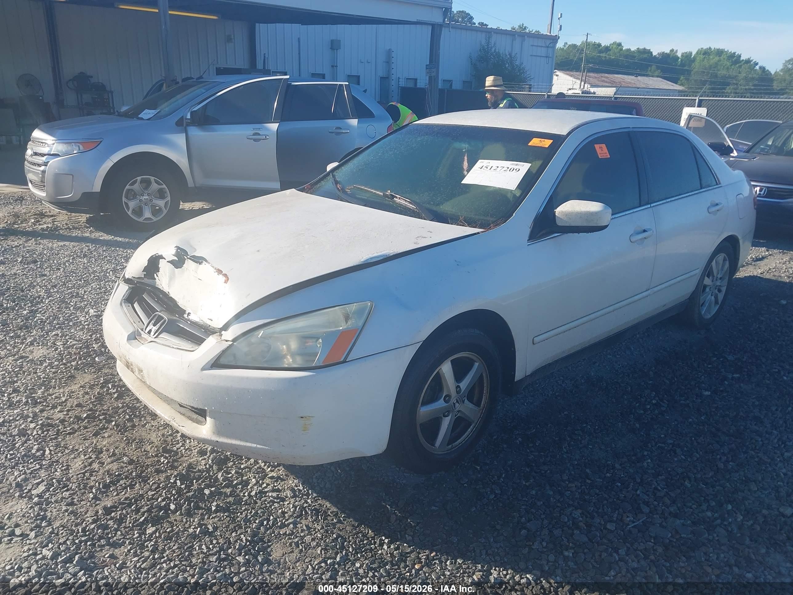 2003 Honda Accord 2.4 Lx Белый vin: 1HGCM56363A071056
