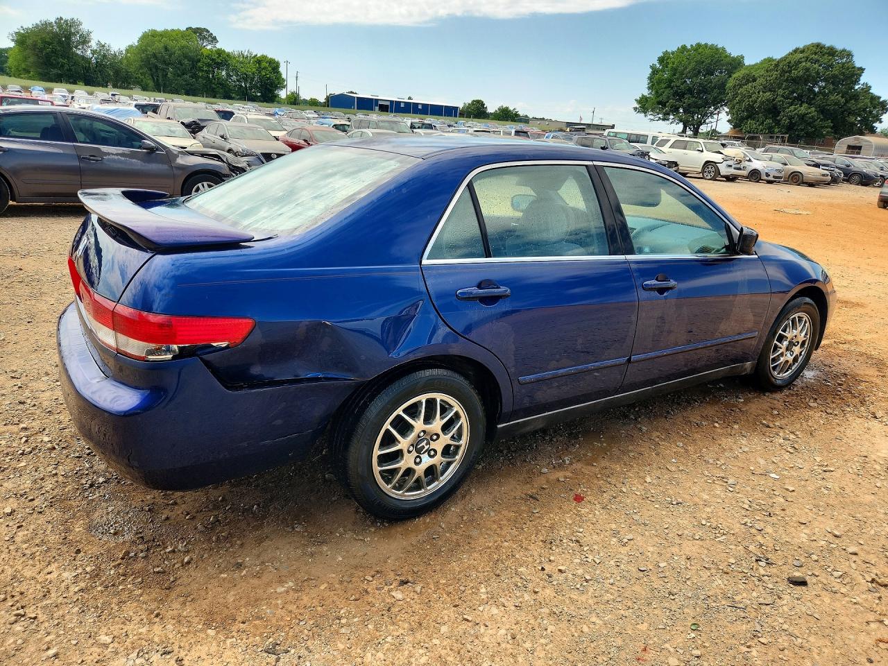 2003 Honda Accord Lx Blue vin: 1HGCM56363A076841