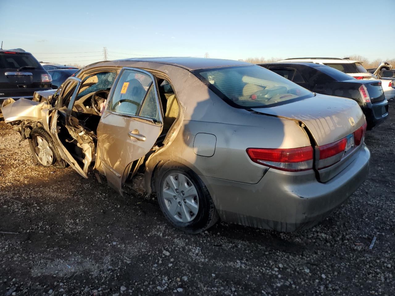 2003 Honda Accord Lx Tan vin: 1HGCM56363A147052