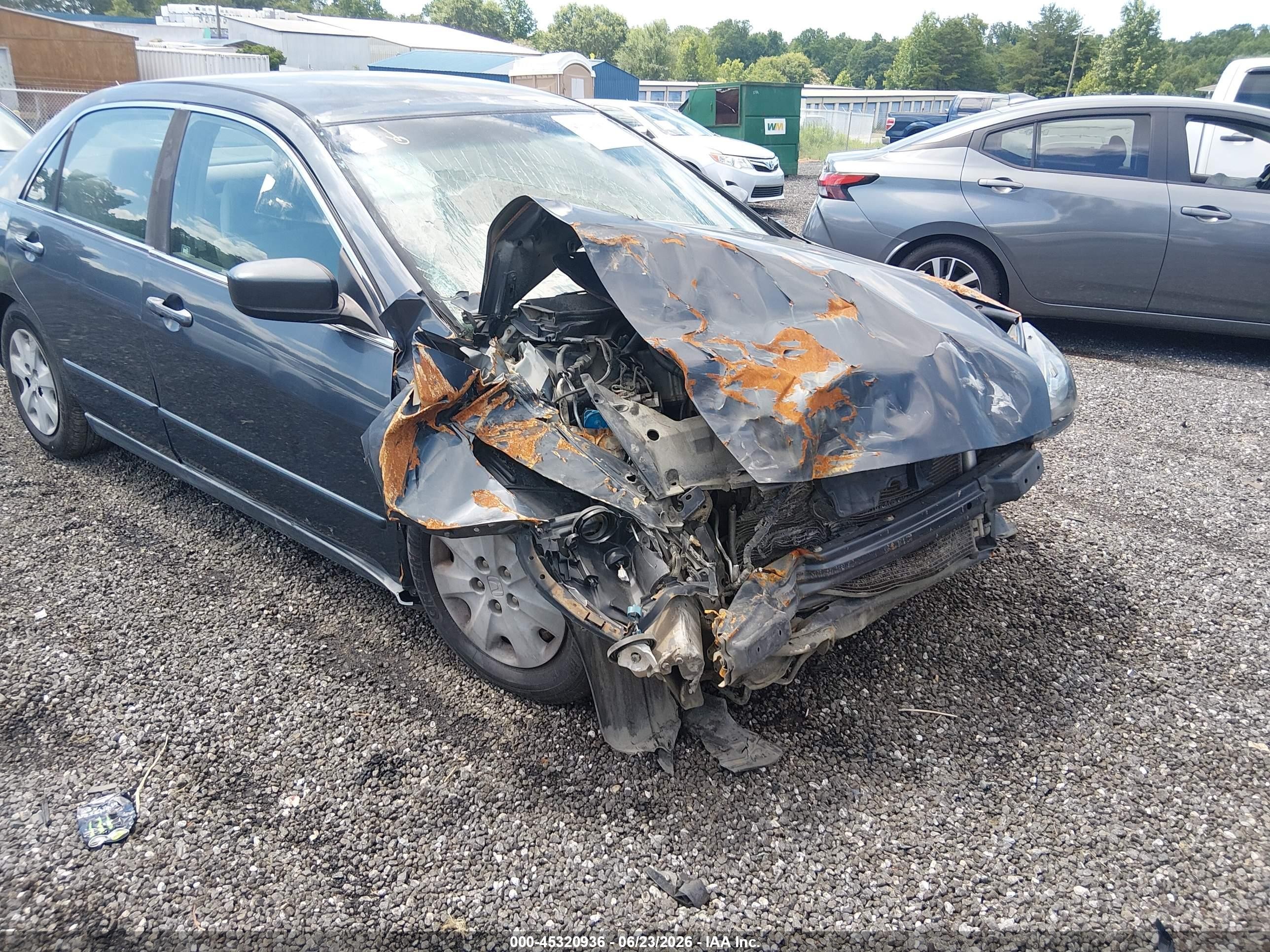 2004 Honda Accord 2.4 Lx Gray vin: 1HGCM56364A094368