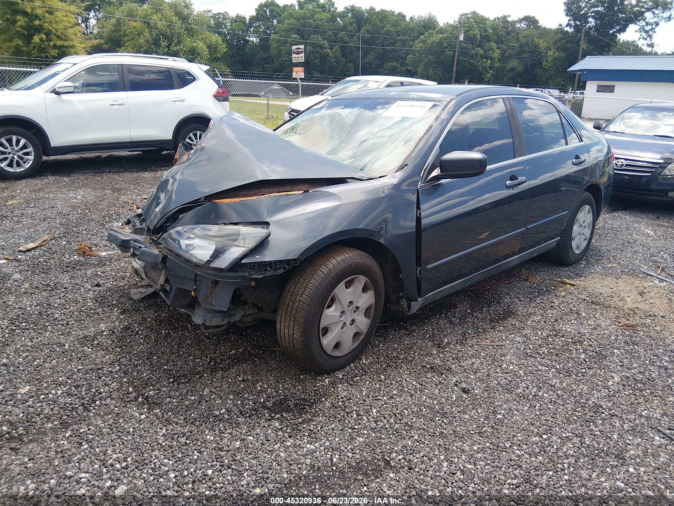 2004 Honda Accord 2.4 Lx Gray vin: 1HGCM56364A094368