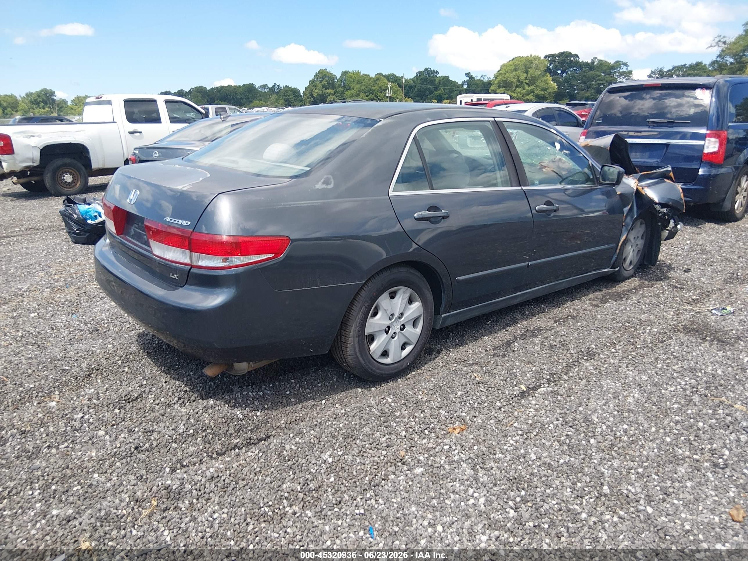 2004 Honda Accord 2.4 Lx Gray vin: 1HGCM56364A094368