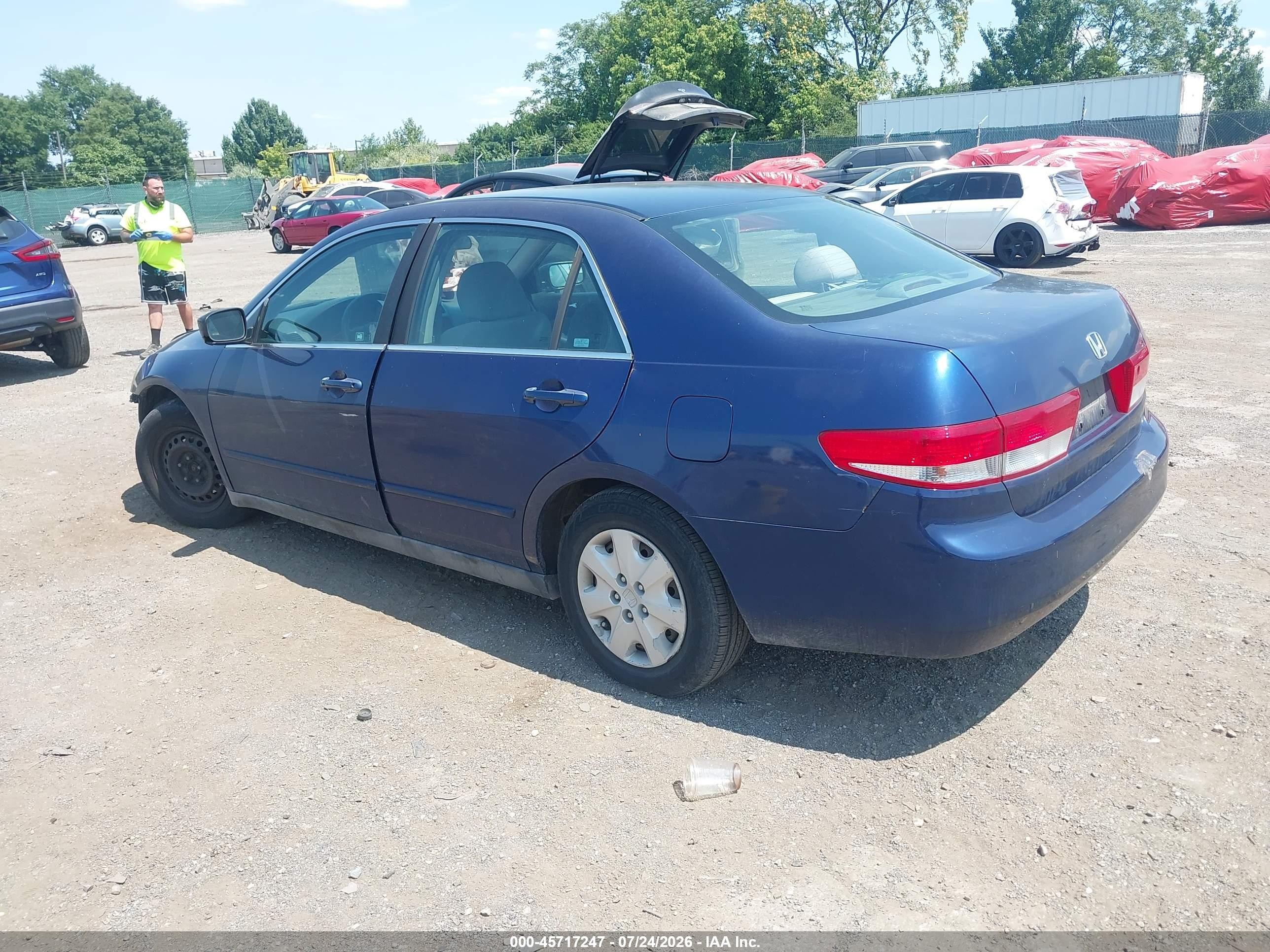 2004 Honda Accord 2.4 Lx Blue vin: 1HGCM56364A109192