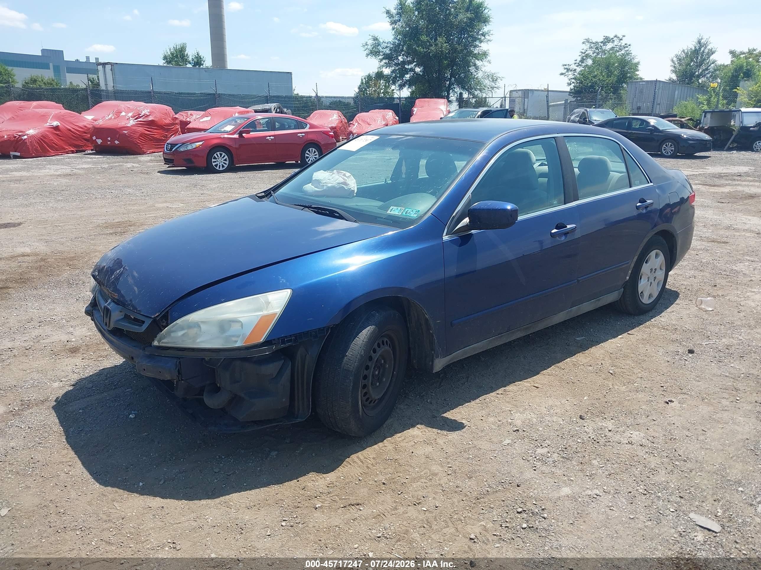 2004 Honda Accord 2.4 Lx Blue vin: 1HGCM56364A109192