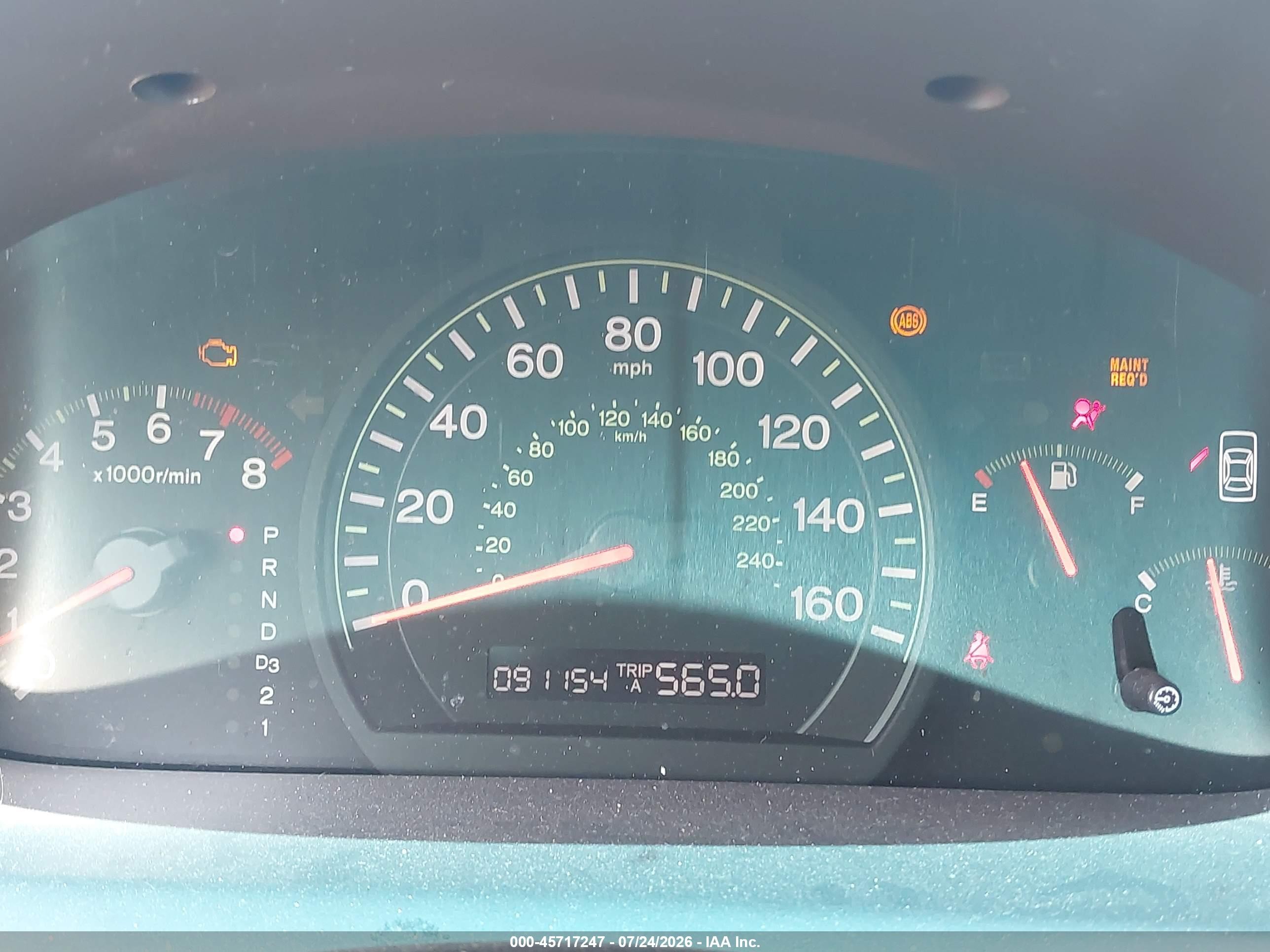 2004 Honda Accord 2.4 Lx Blue vin: 1HGCM56364A109192