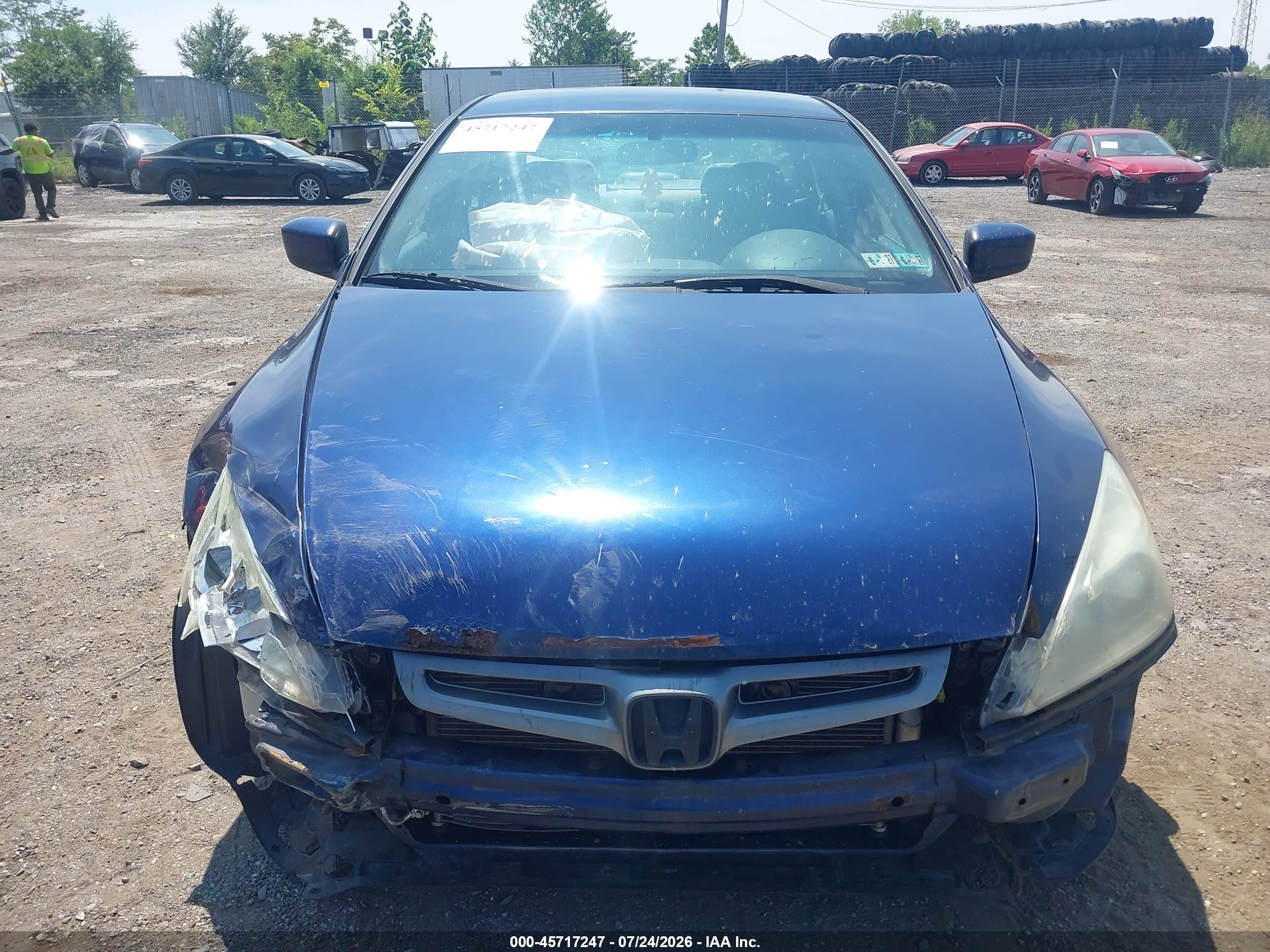 2004 Honda Accord 2.4 Lx Blue vin: 1HGCM56364A109192