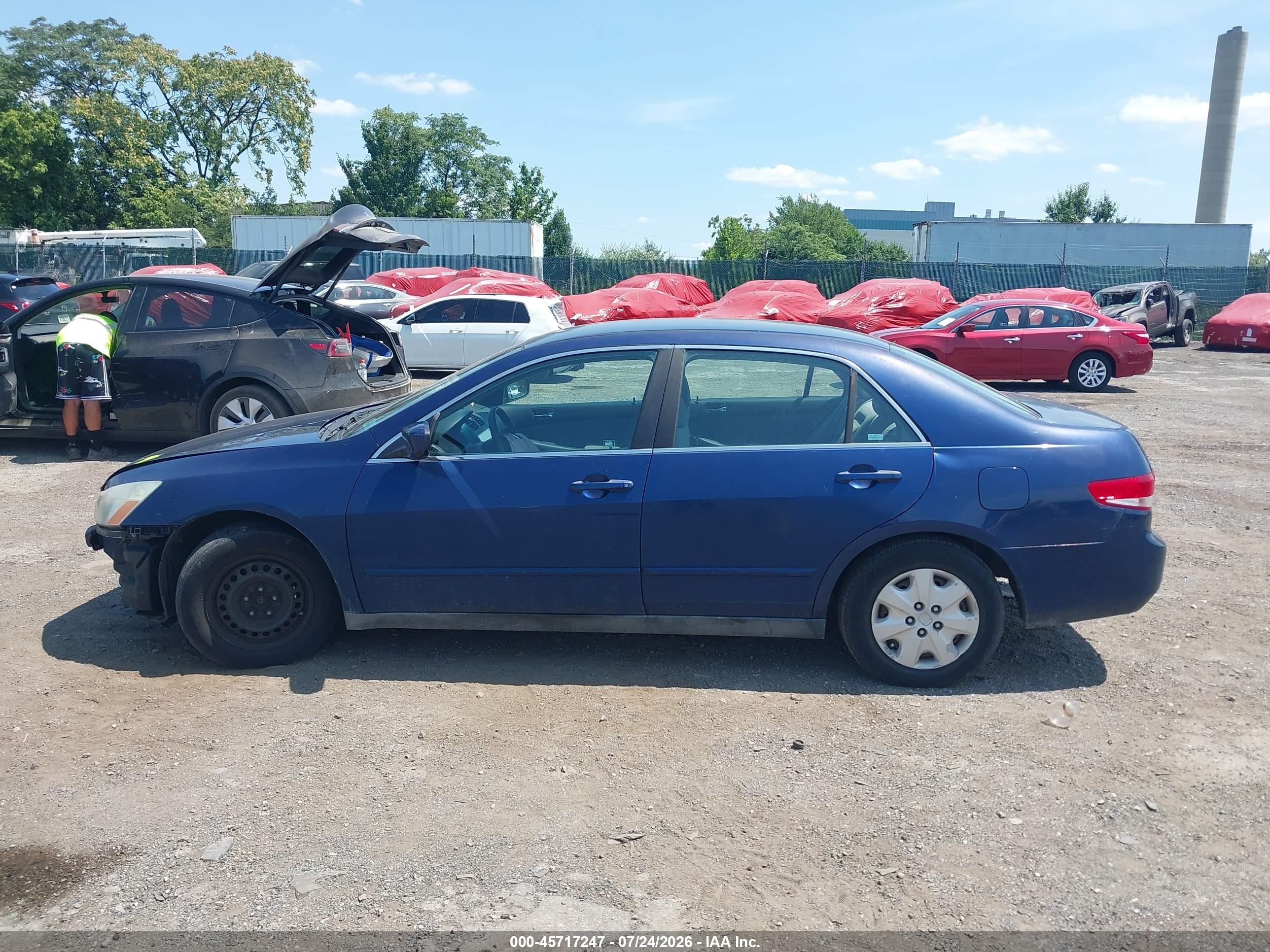 2004 Honda Accord 2.4 Lx Blue vin: 1HGCM56364A109192