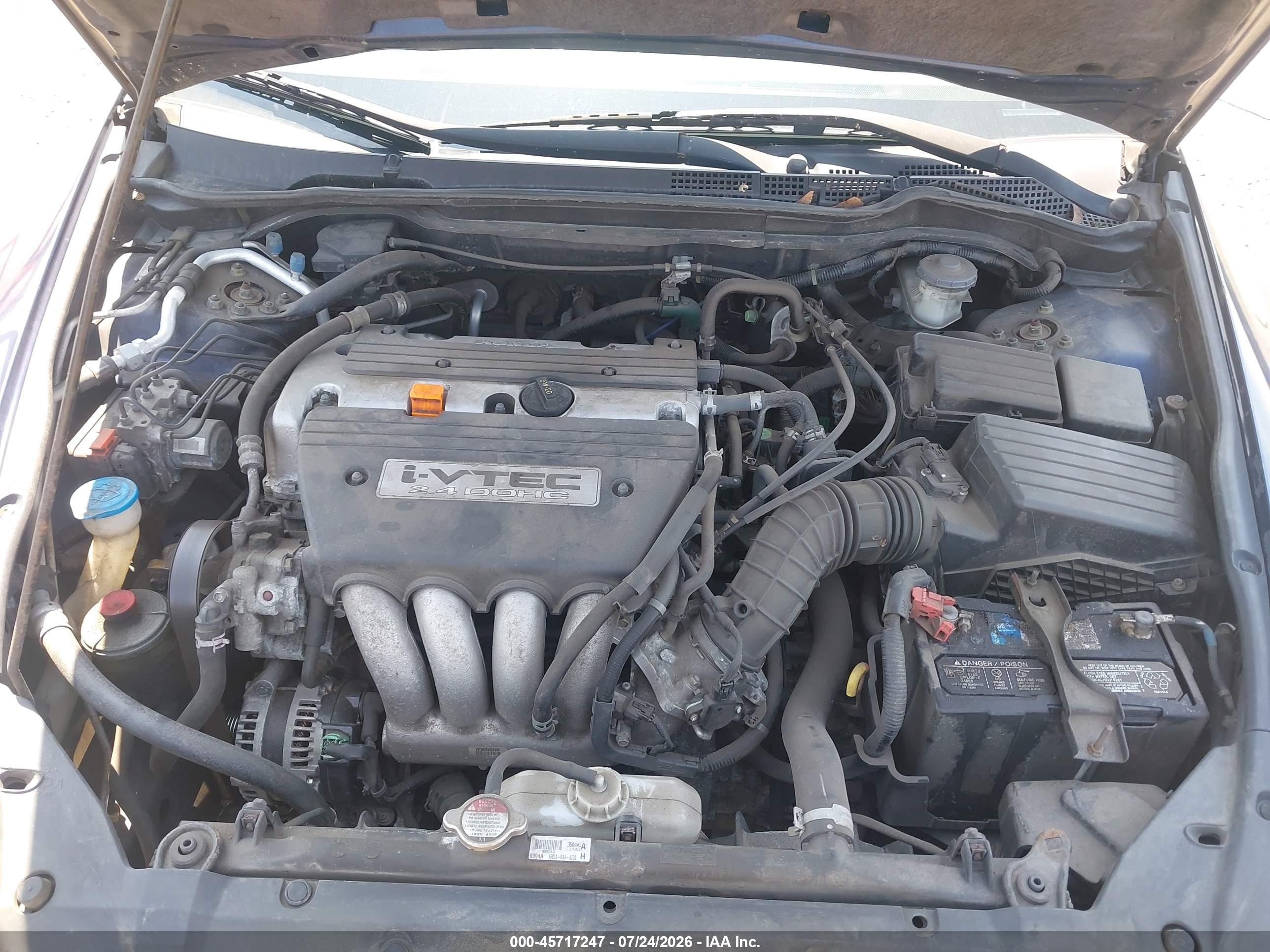 2004 Honda Accord 2.4 Lx Blue vin: 1HGCM56364A109192