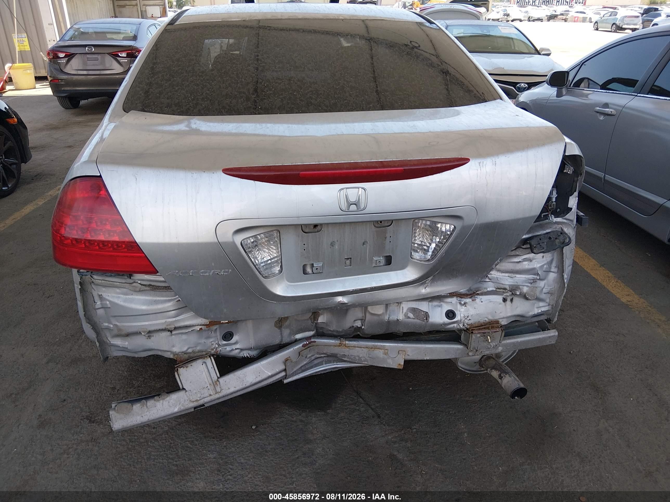 2006 Honda Accord 2.4 Se Silver vin: 1HGCM56366A057887