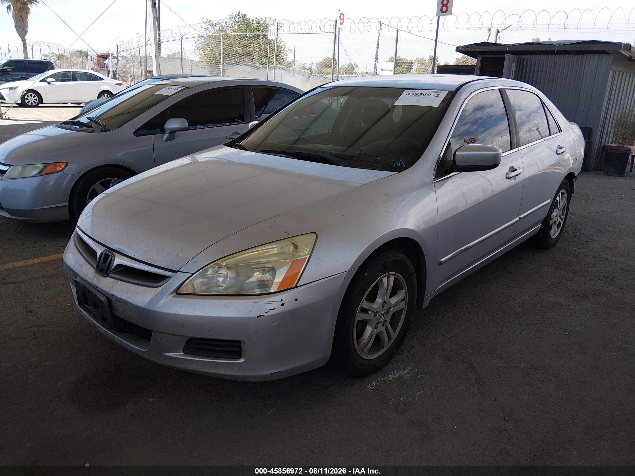 2006 Honda Accord 2.4 Se Silver vin: 1HGCM56366A057887