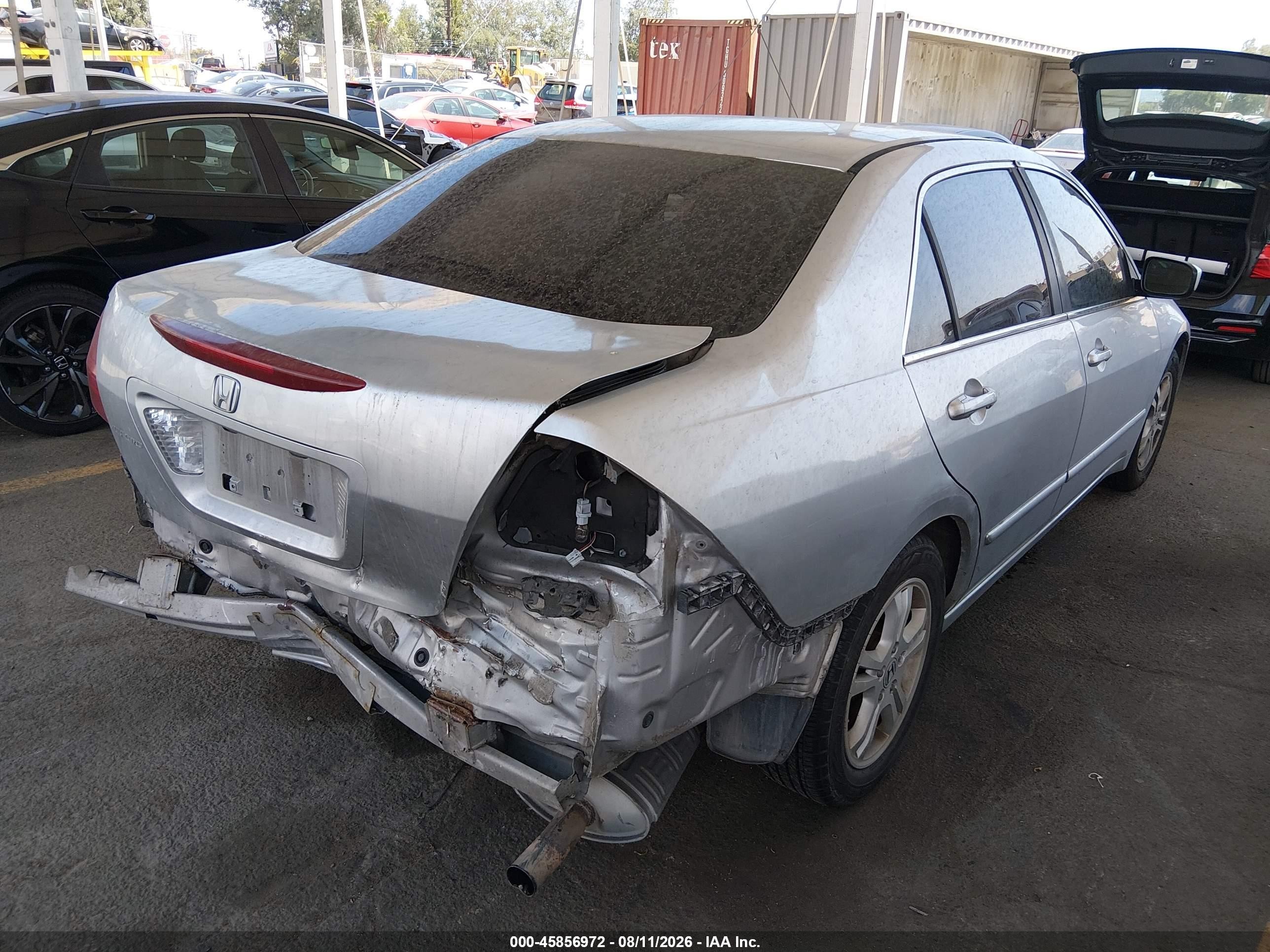 2006 Honda Accord 2.4 Se Silver vin: 1HGCM56366A057887