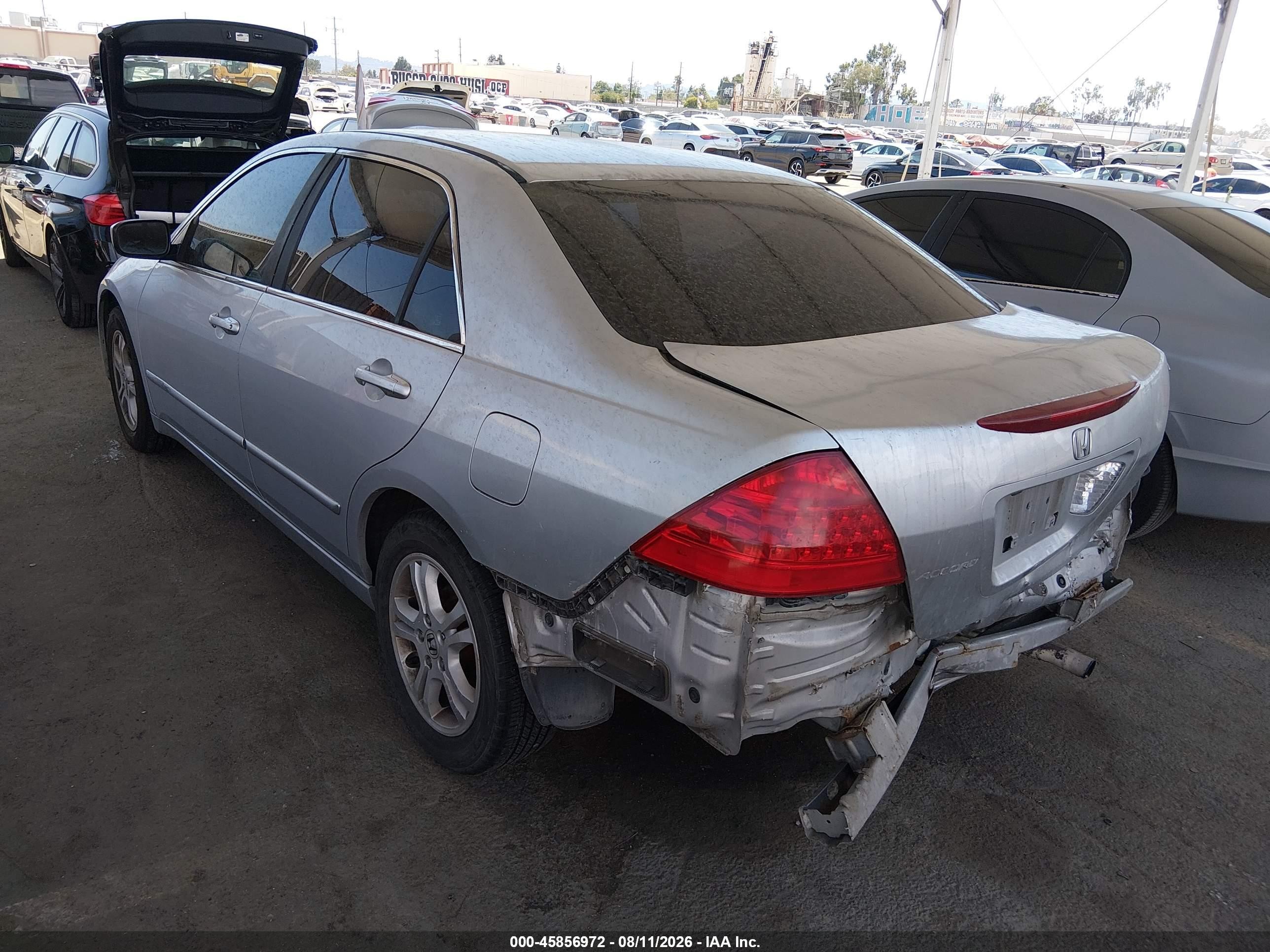 2006 Honda Accord 2.4 Se Silver vin: 1HGCM56366A057887