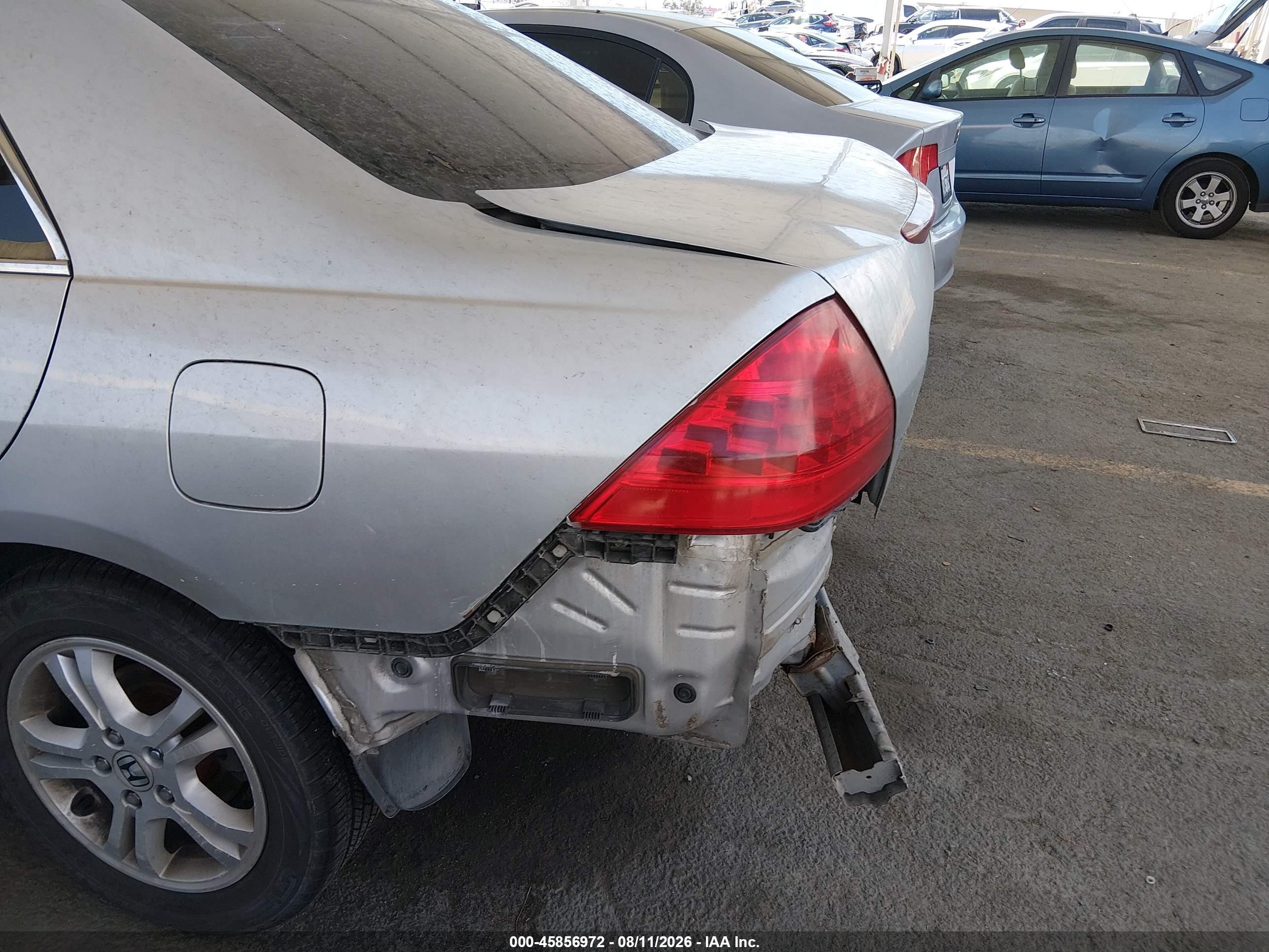2006 Honda Accord 2.4 Se Silver vin: 1HGCM56366A057887