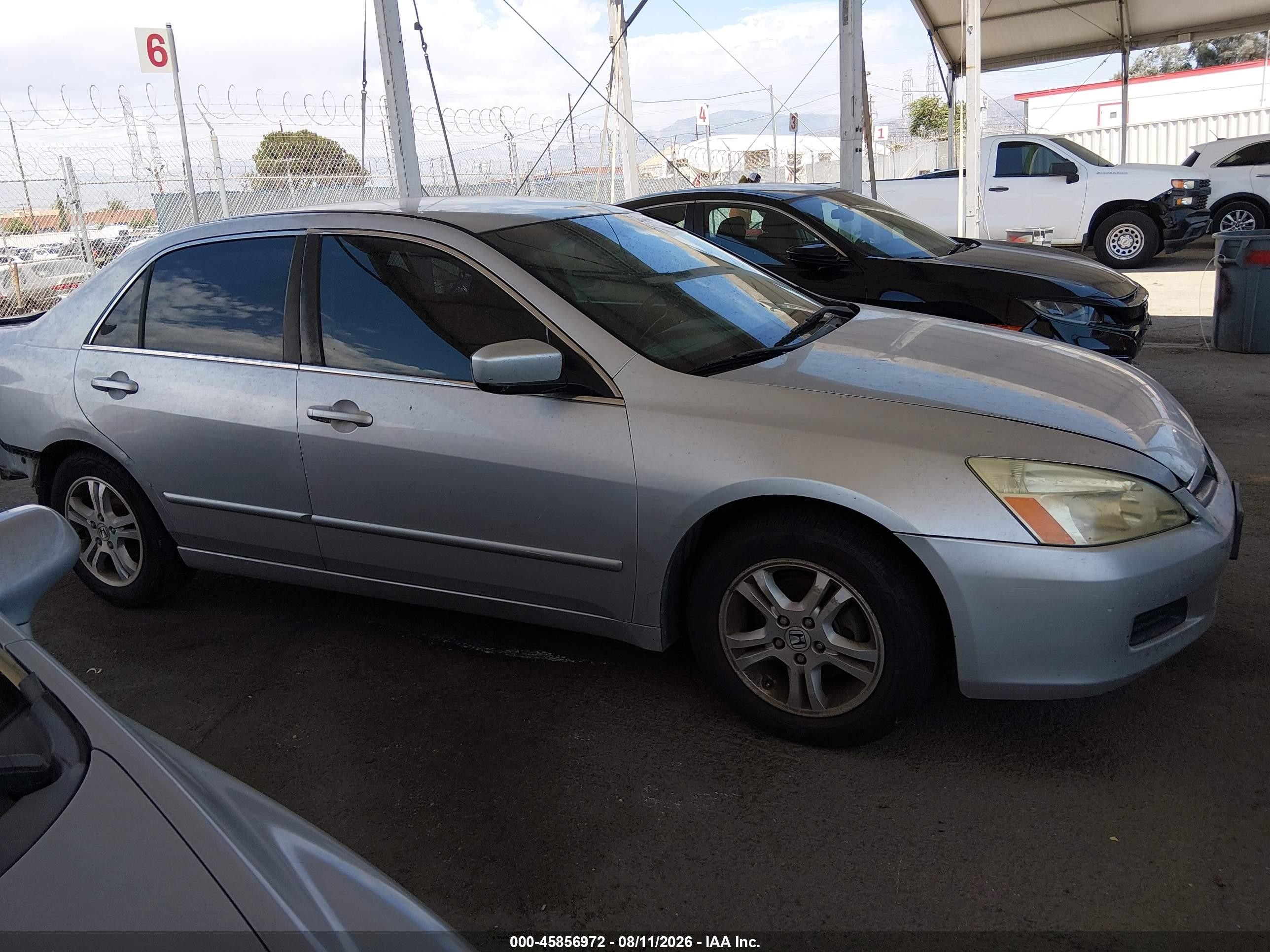 2006 Honda Accord 2.4 Se Silver vin: 1HGCM56366A057887