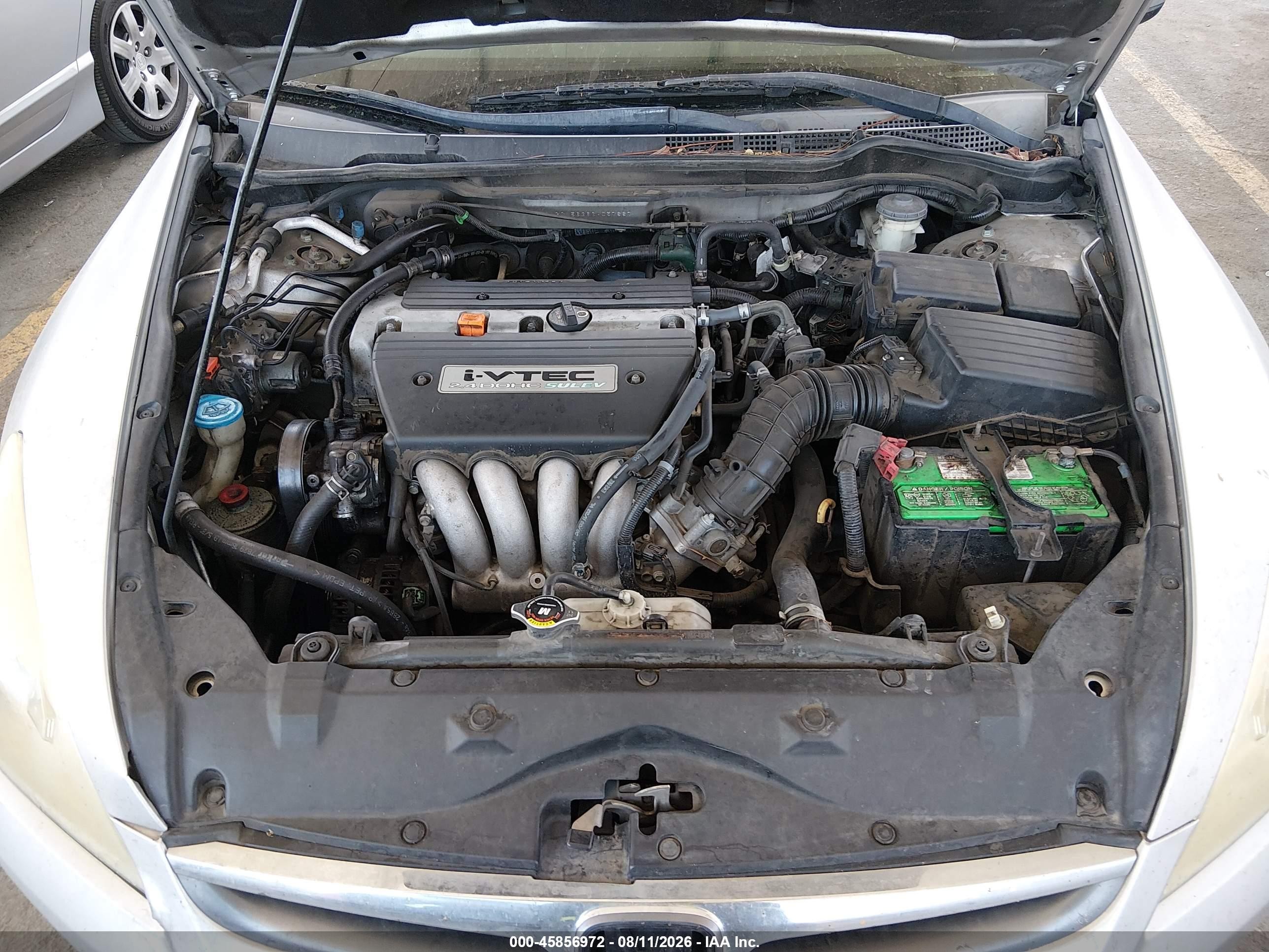 2006 Honda Accord 2.4 Se Silver vin: 1HGCM56366A057887