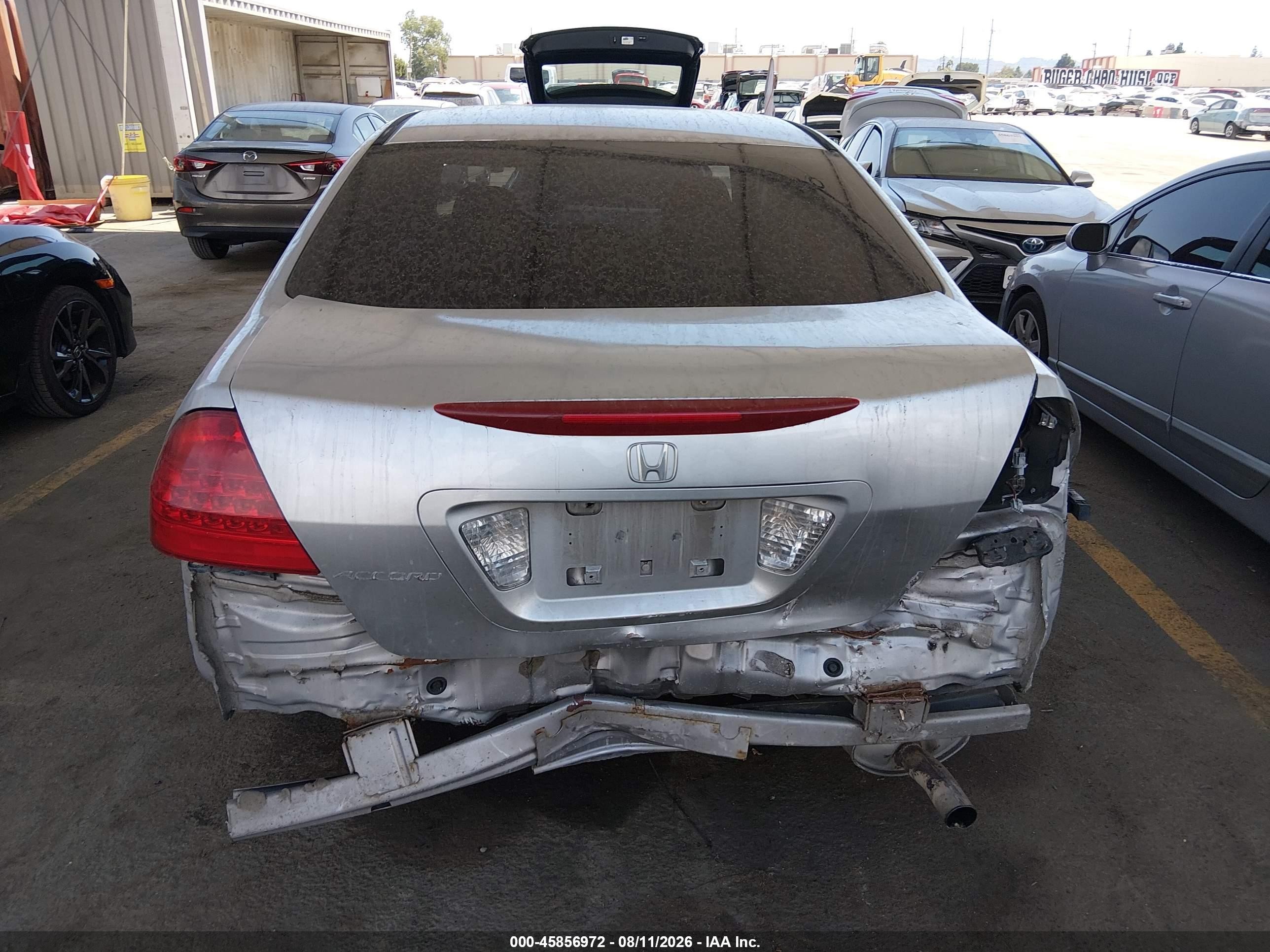2006 Honda Accord 2.4 Se Silver vin: 1HGCM56366A057887