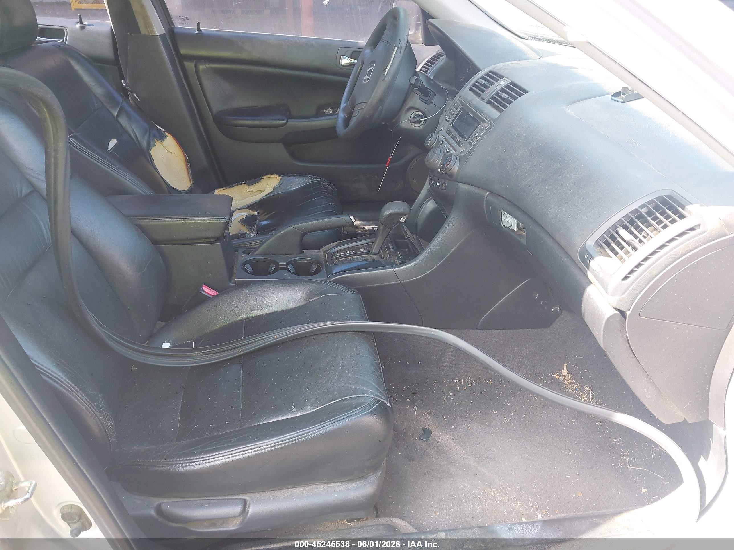 2006 Honda Accord 2.4 Se Silver vin: 1HGCM56366A114072