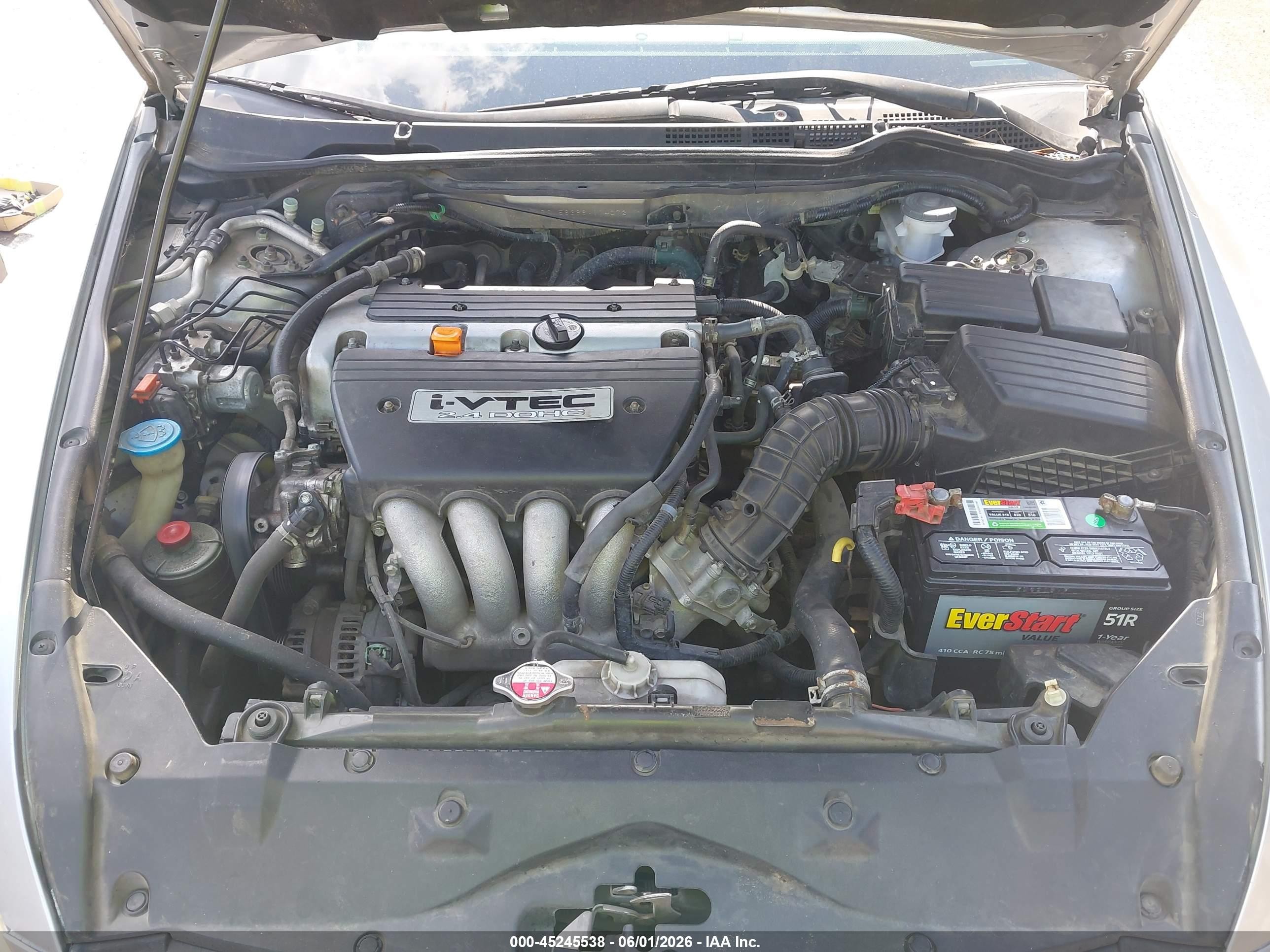 2006 Honda Accord 2.4 Se Silver vin: 1HGCM56366A114072