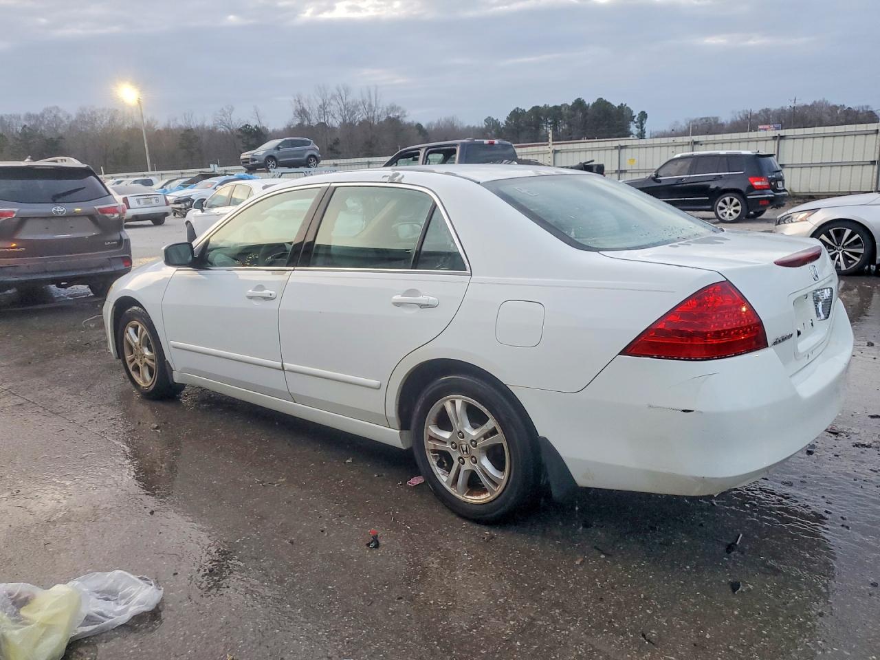 2006 Honda Accord Se Белый vin: 1HGCM56366A151641