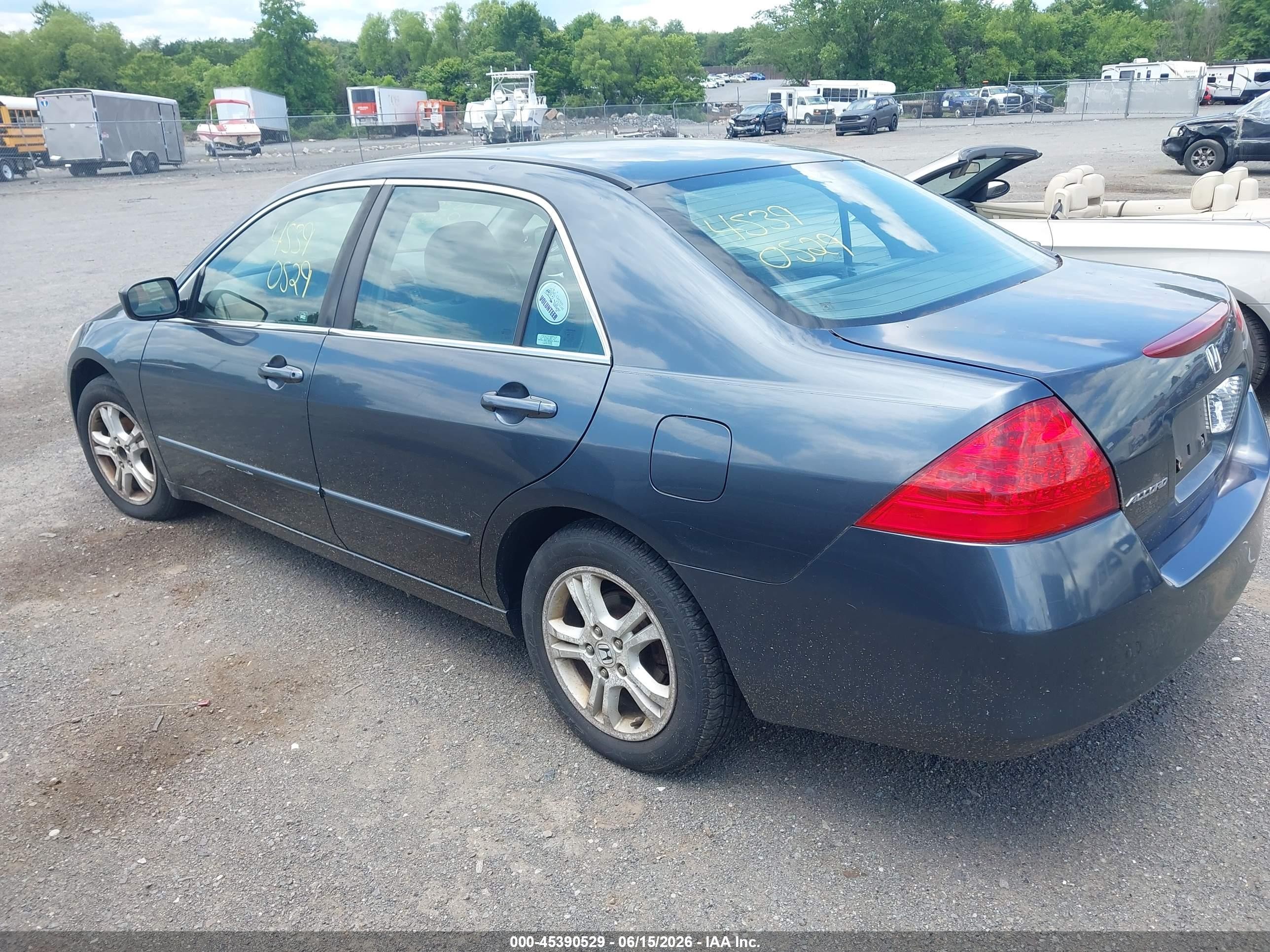 2006 Honda Accord 2.4 Se Серый vin: 1HGCM56366A175535
