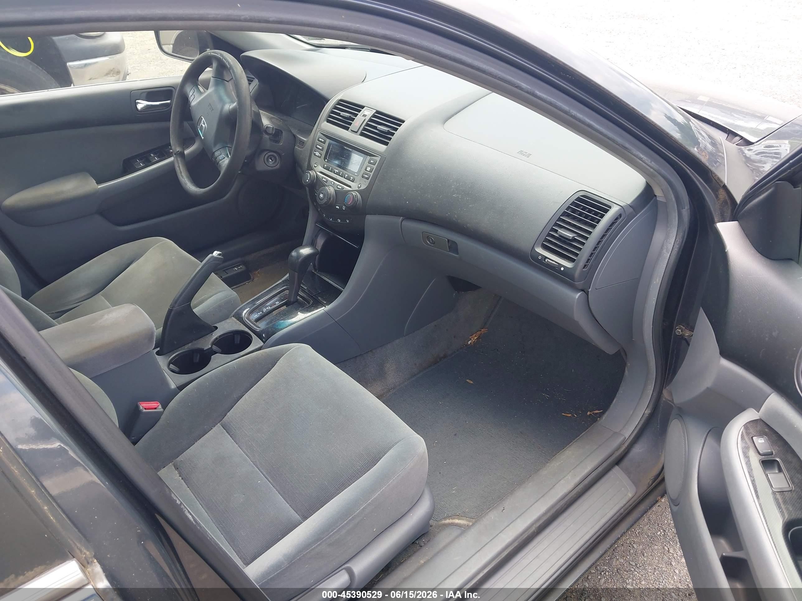 2006 Honda Accord 2.4 Se Серый vin: 1HGCM56366A175535