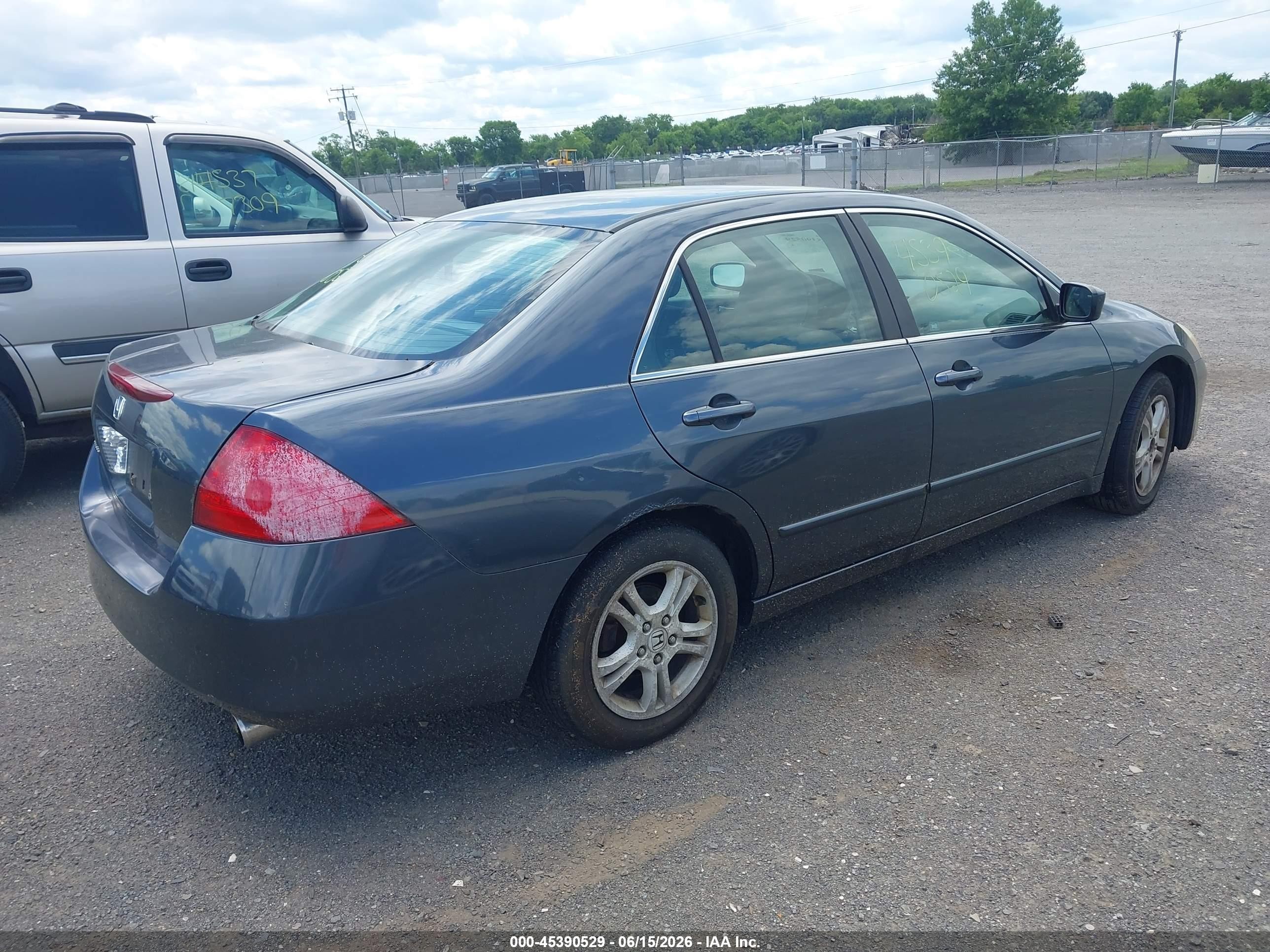 2006 Honda Accord 2.4 Se Серый vin: 1HGCM56366A175535