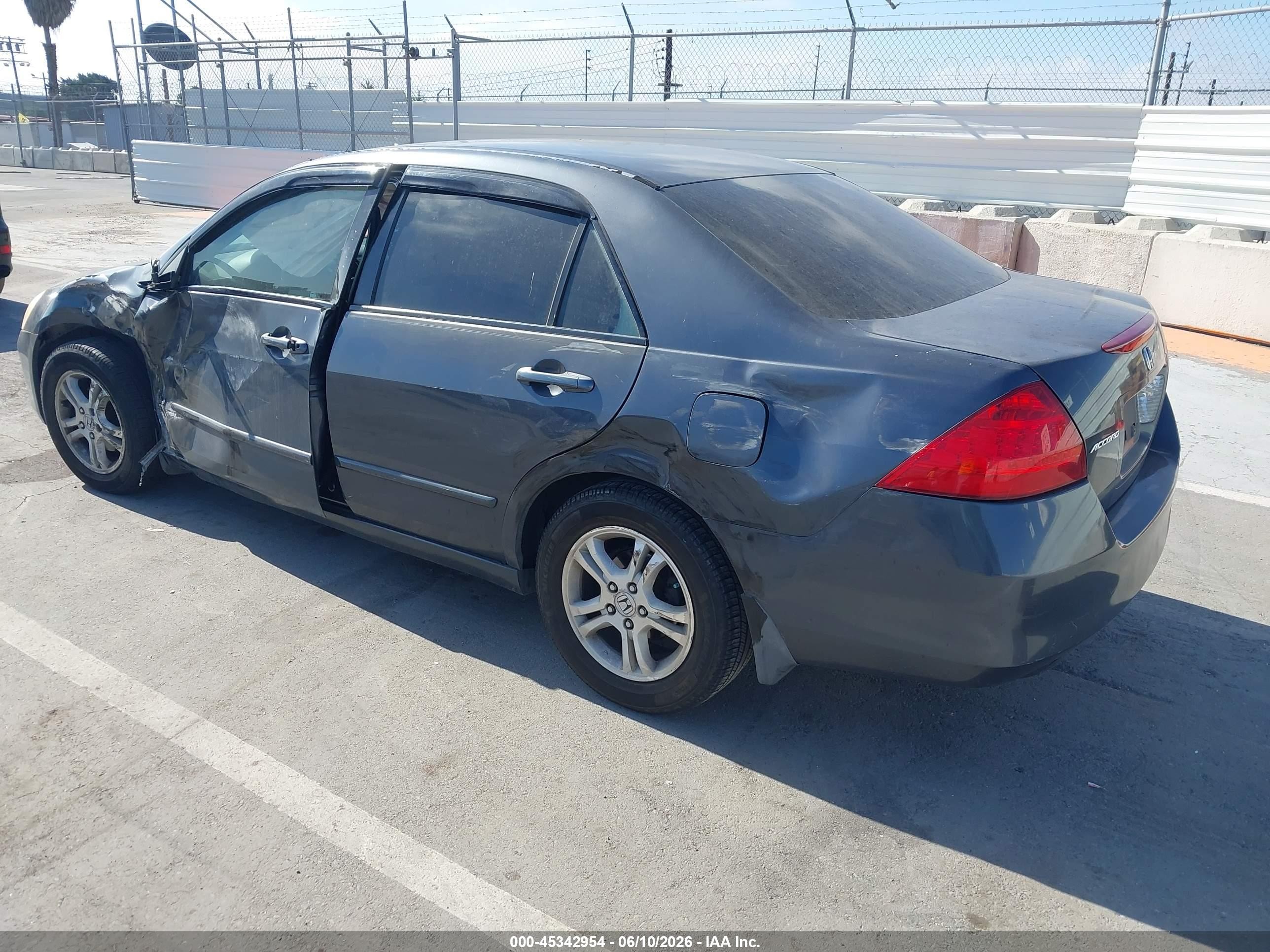 2006 Honda Accord 2.4 Se Gray vin: 1HGCM56366A179908