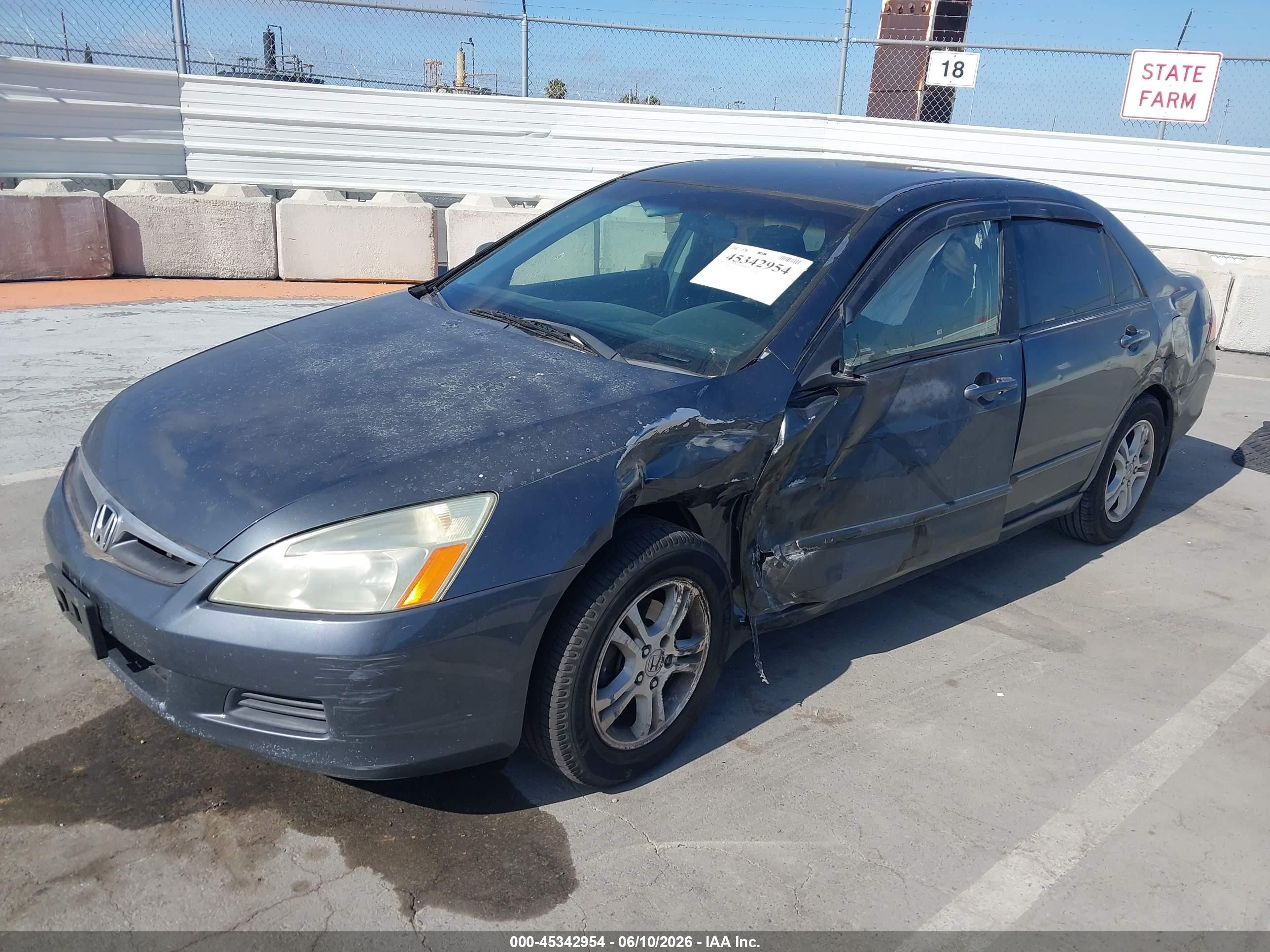 2006 Honda Accord 2.4 Se Gray vin: 1HGCM56366A179908