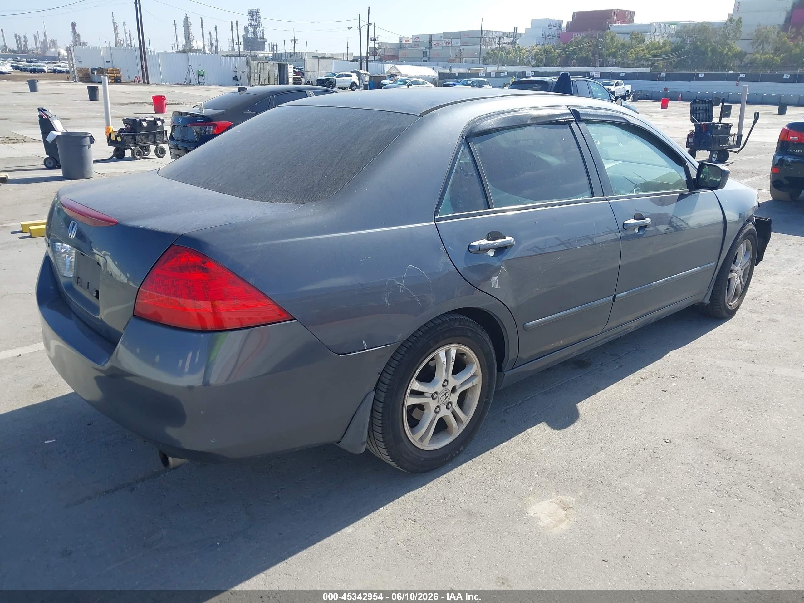 2006 Honda Accord 2.4 Se Gray vin: 1HGCM56366A179908