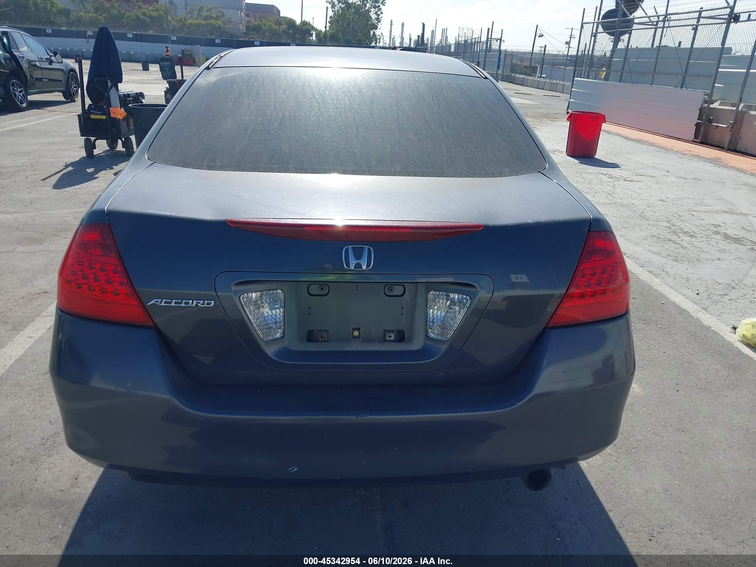 2006 Honda Accord 2.4 Se Gray vin: 1HGCM56366A179908