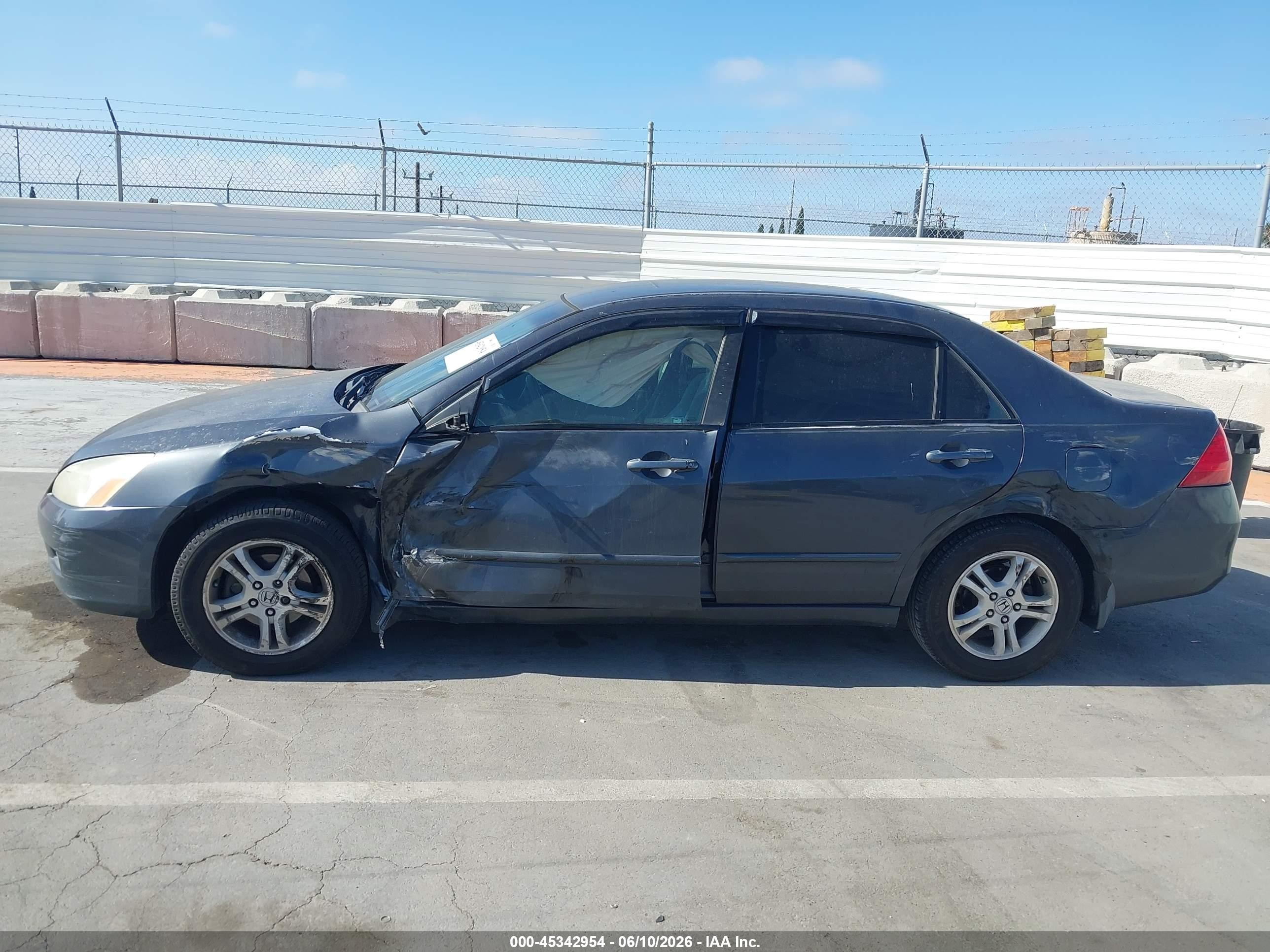 2006 Honda Accord 2.4 Se Gray vin: 1HGCM56366A179908