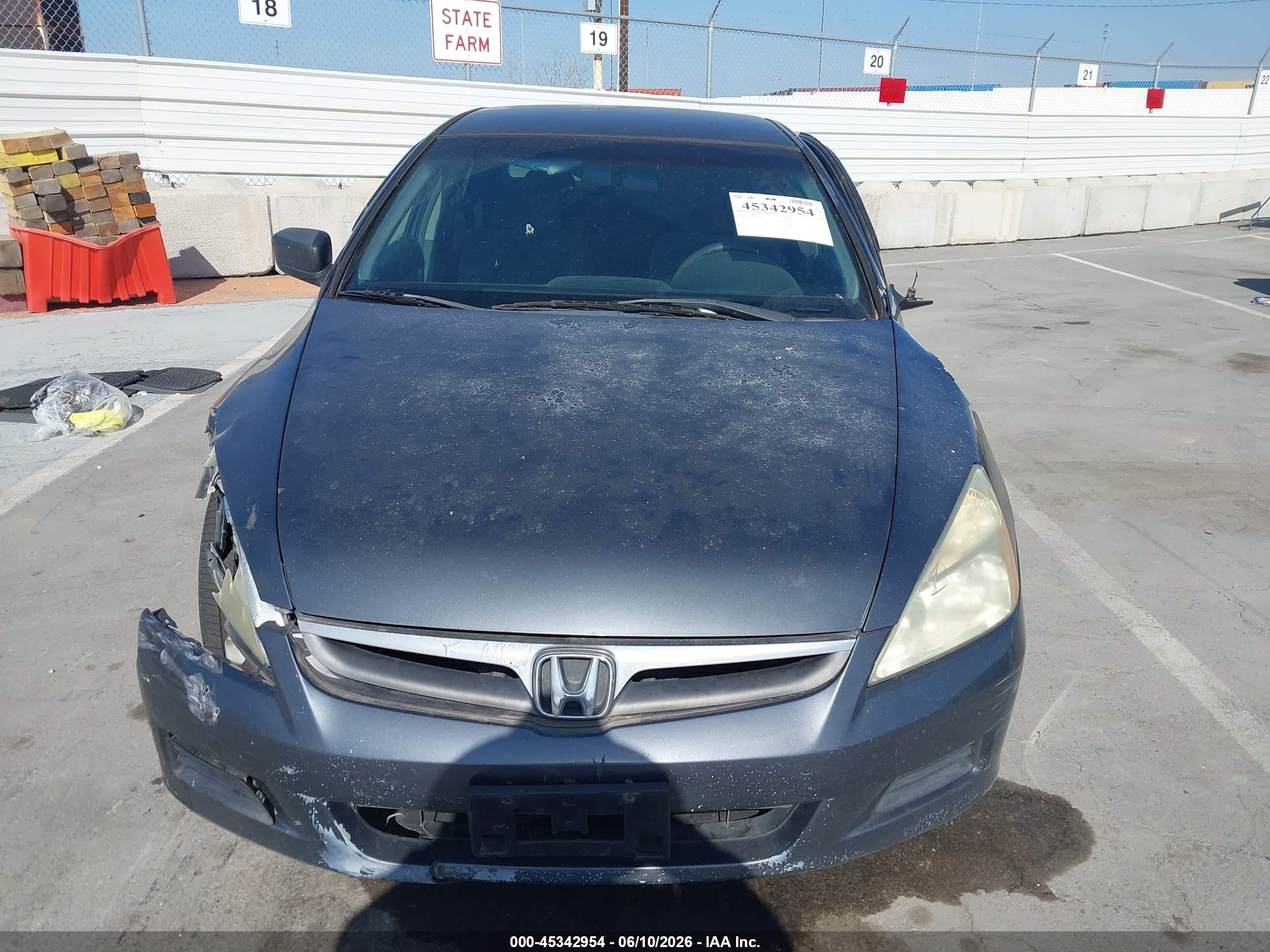 2006 Honda Accord 2.4 Se Gray vin: 1HGCM56366A179908