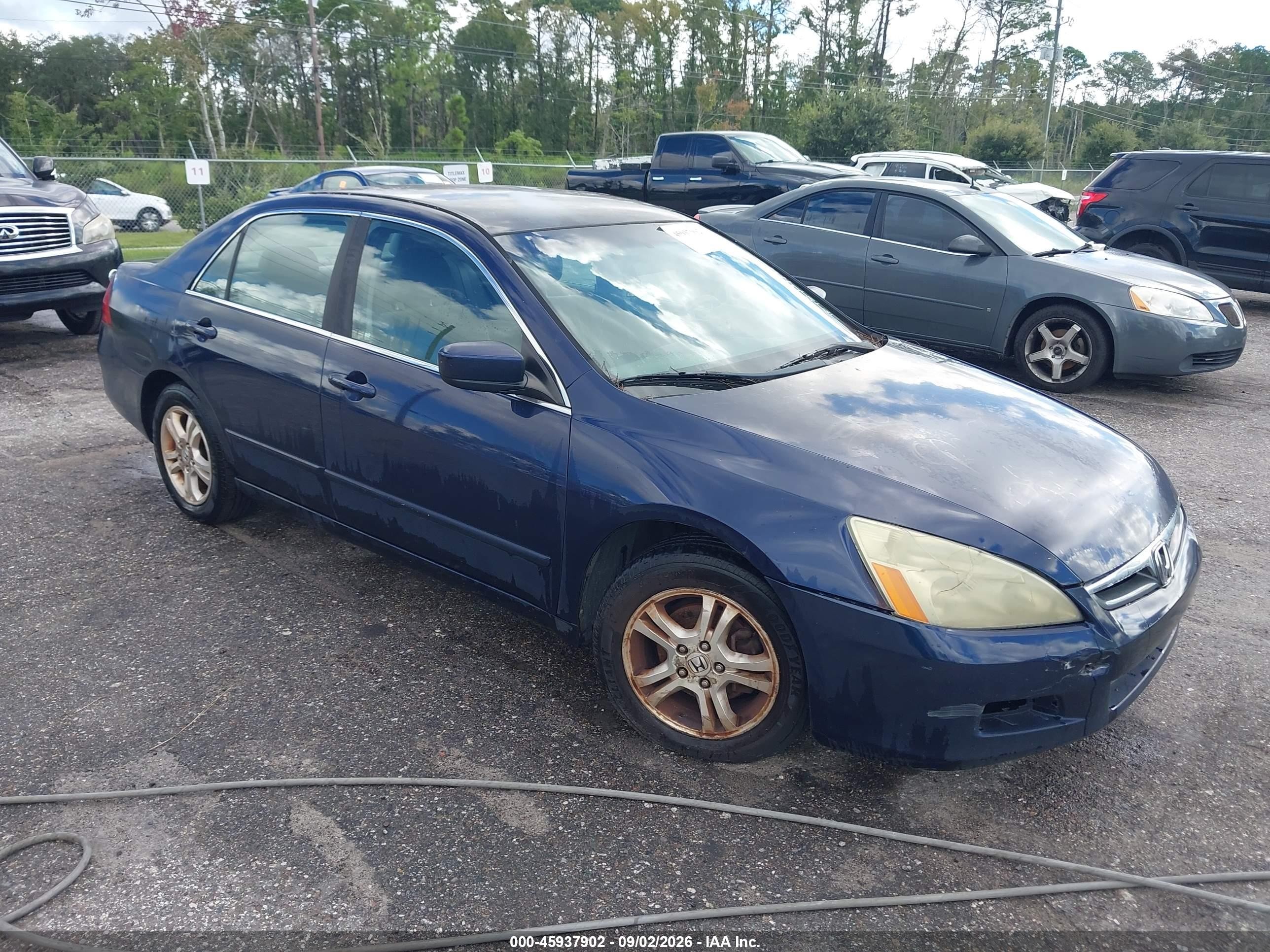 2006 Honda Accord 2.4 Se Blue vin: 1HGCM56366A181416