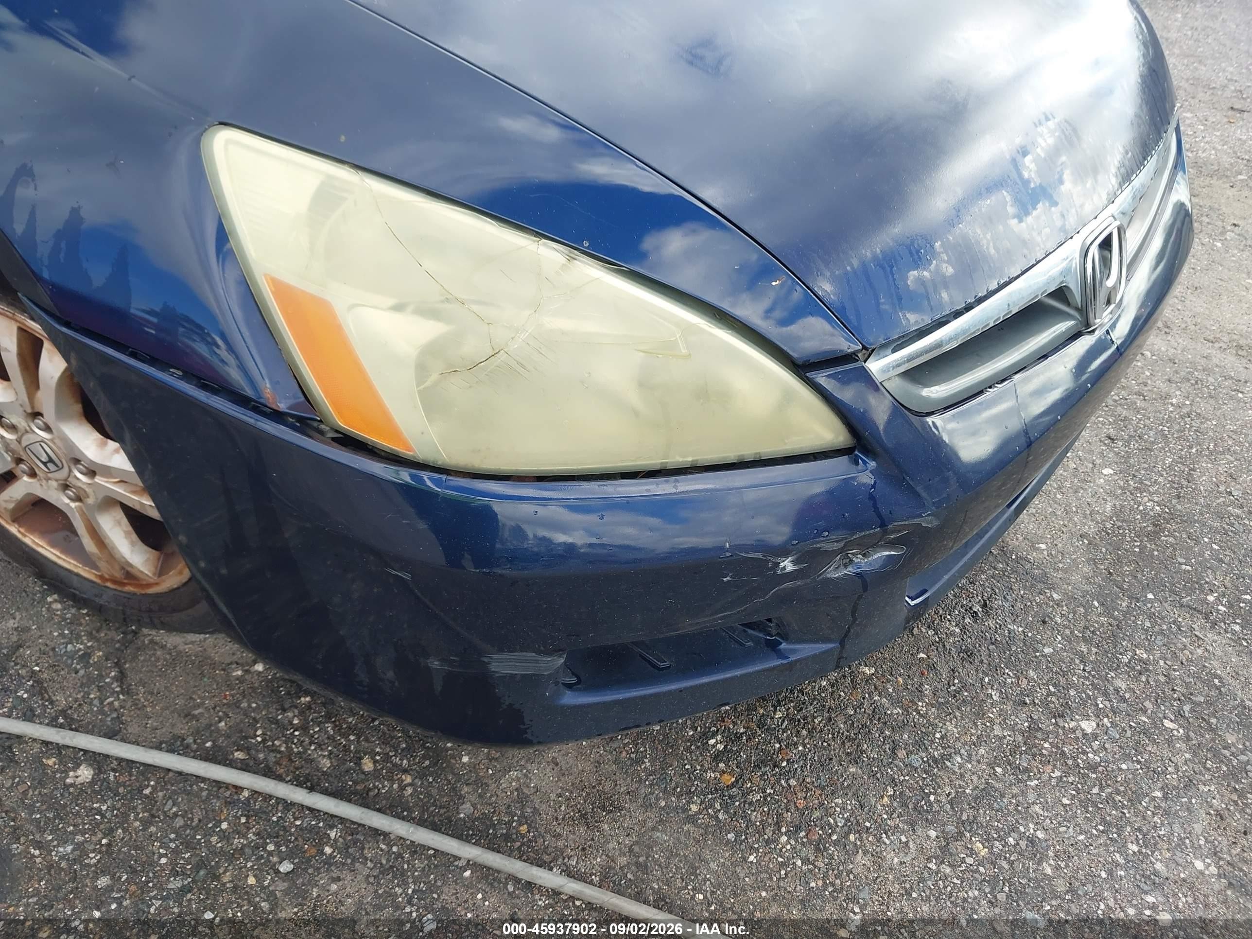 2006 Honda Accord 2.4 Se Blue vin: 1HGCM56366A181416