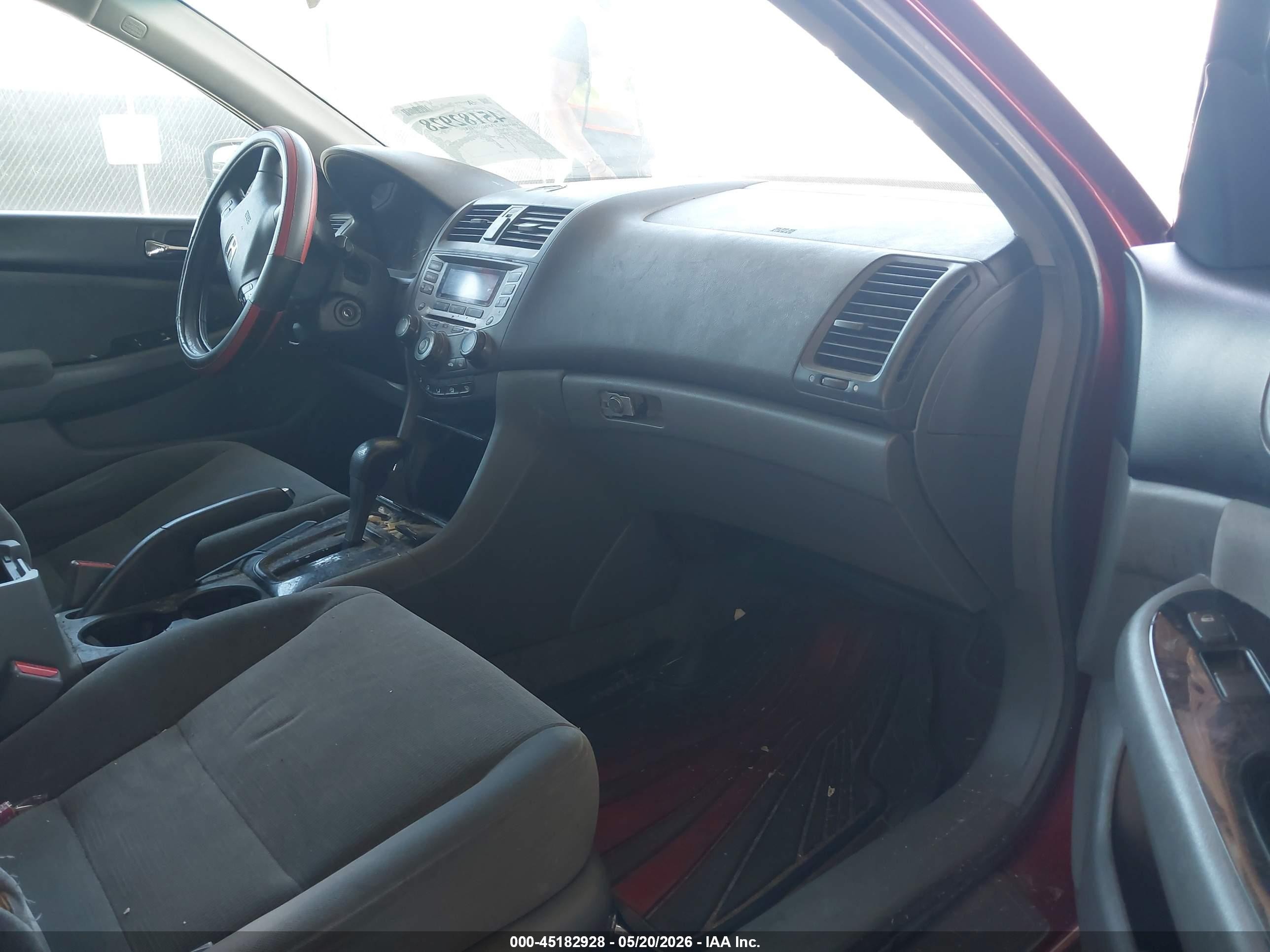 2007 Honda Accord 2.4 Se Red vin: 1HGCM56367A024678