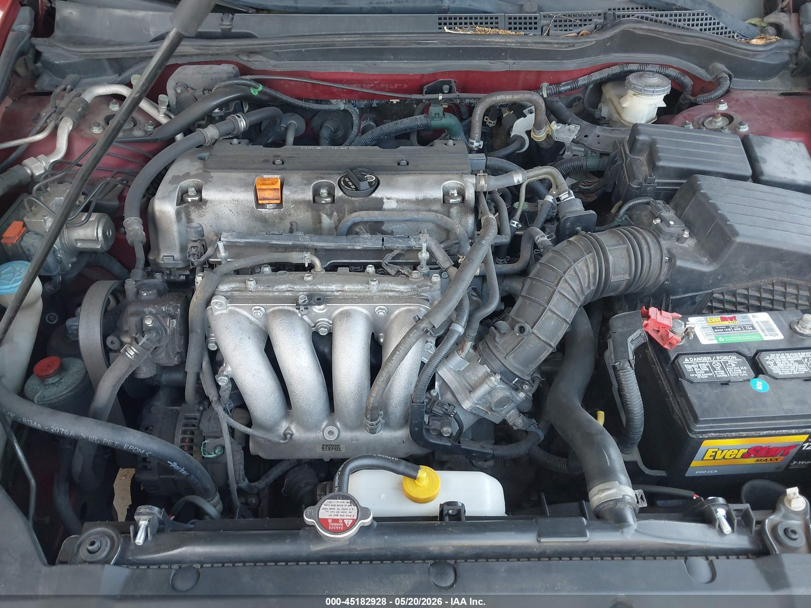 2007 Honda Accord 2.4 Se Red vin: 1HGCM56367A024678