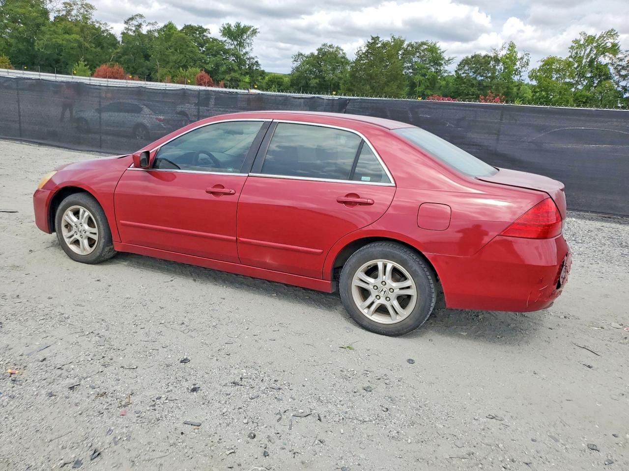 2007 Honda Accord Se Red vin: 1HGCM56367A050990