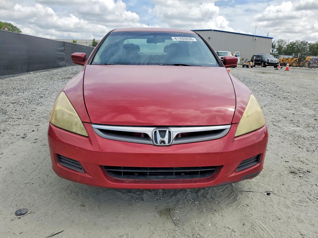 2007 Honda Accord Se Red vin: 1HGCM56367A050990
