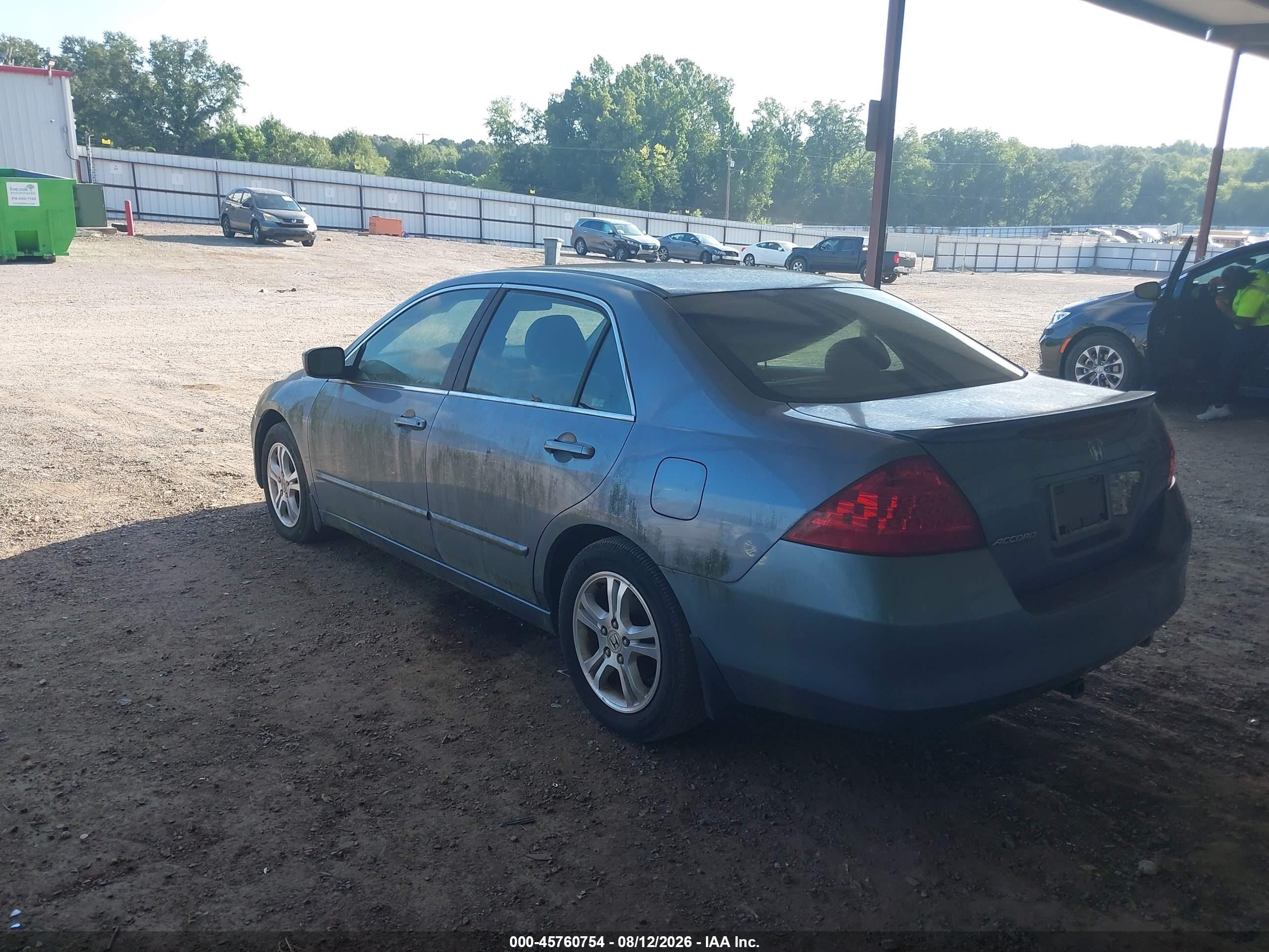 2007 Honda Accord 2.4 Se Blue vin: 1HGCM56367A054702