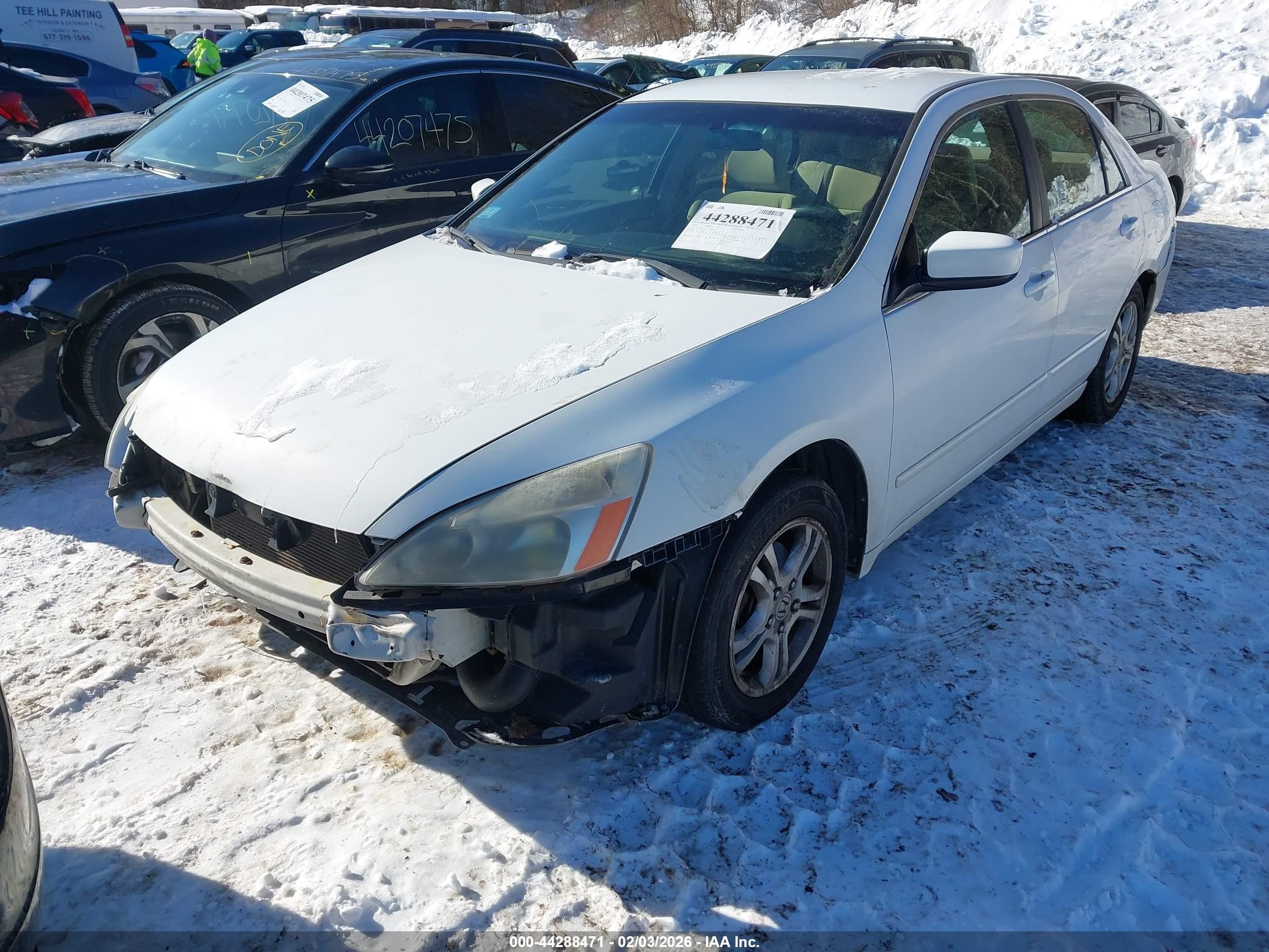 2007 Honda Accord 2.4 Se White vin: 1HGCM56367A174886