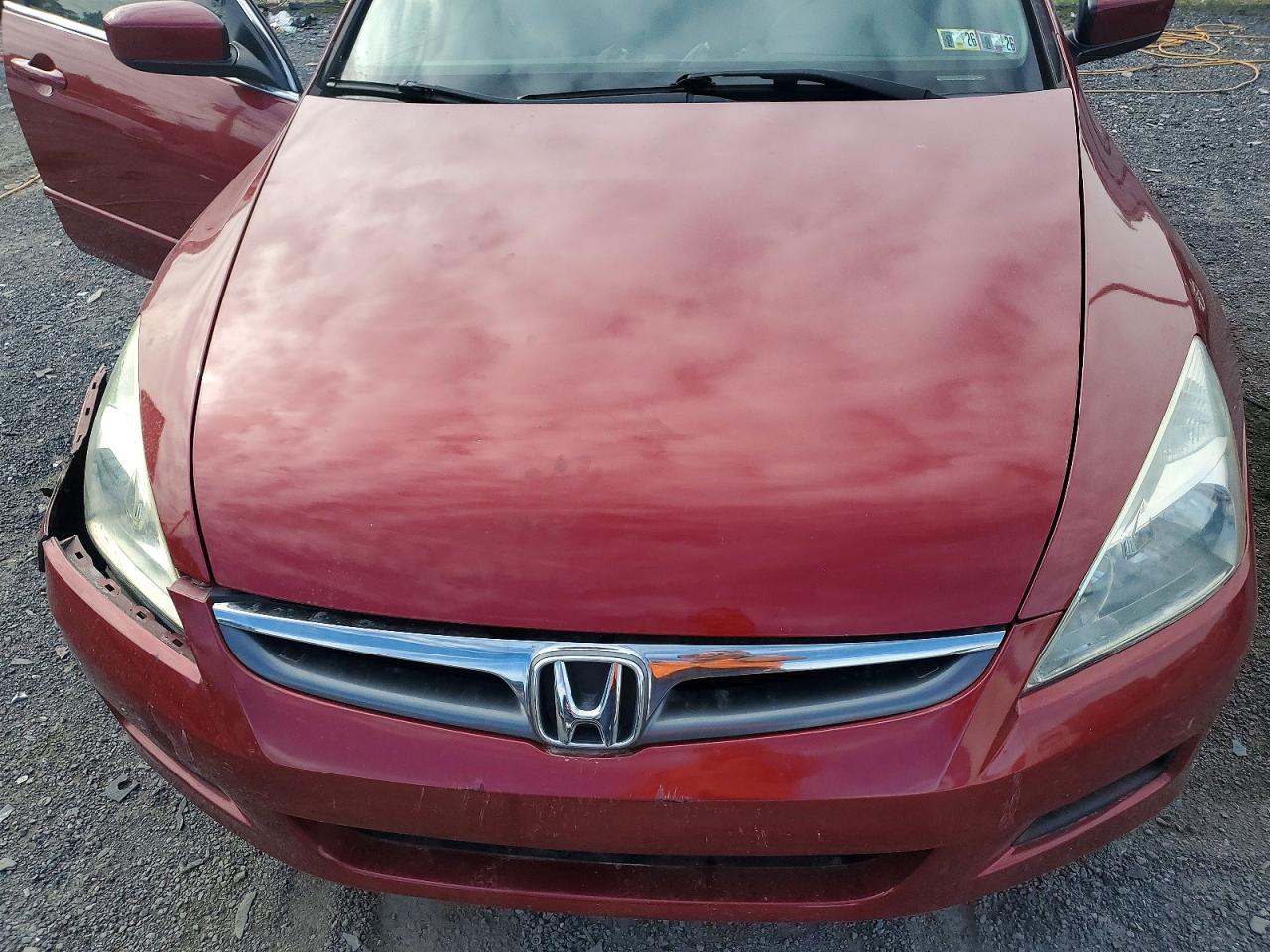 2007 Honda Accord Se Красный vin: 1HGCM56367A184138