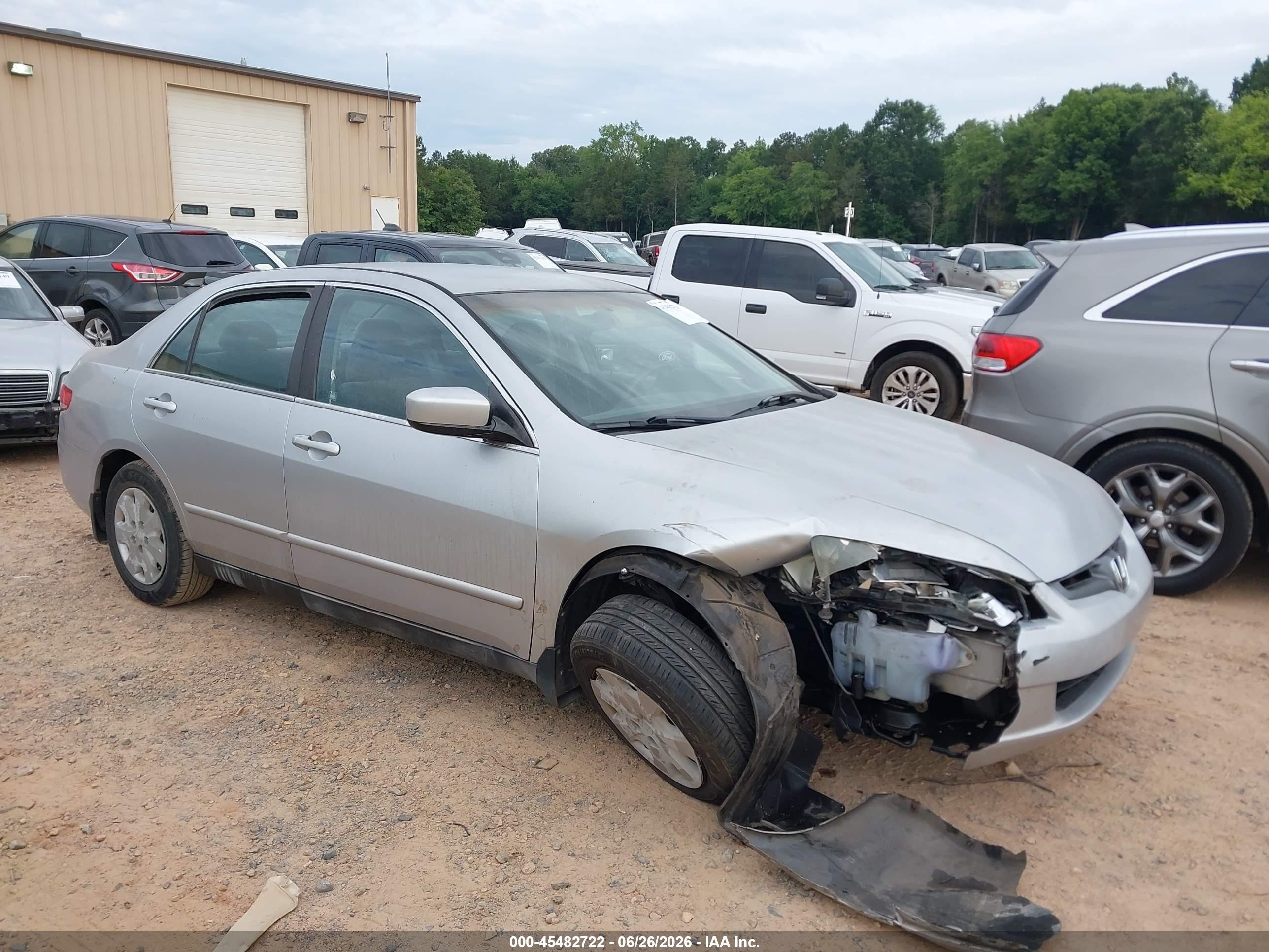 2003 Honda Accord Sdn Lx Silver vin: 1HGCM56373A025641