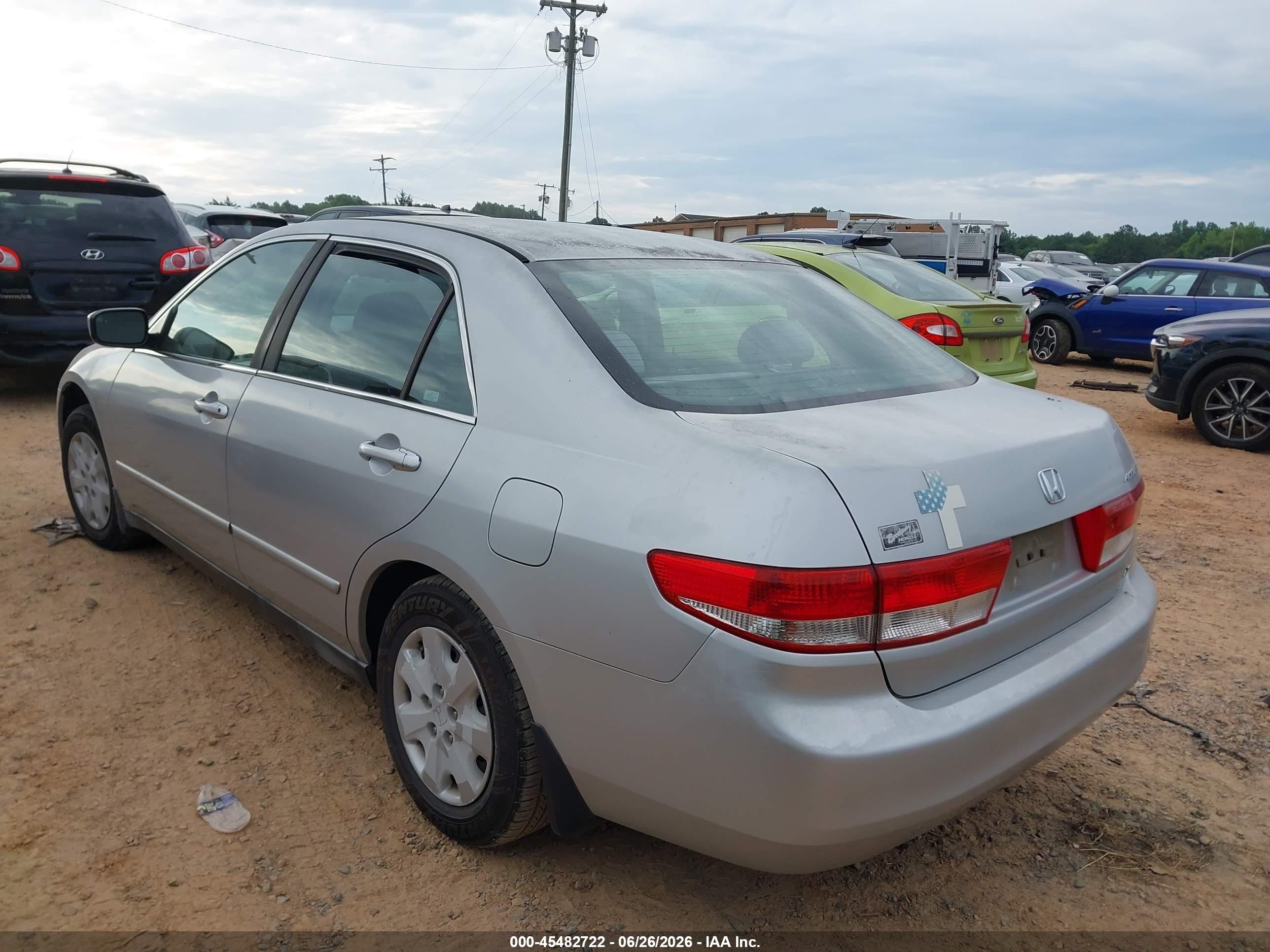 2003 Honda Accord Sdn Lx Silver vin: 1HGCM56373A025641