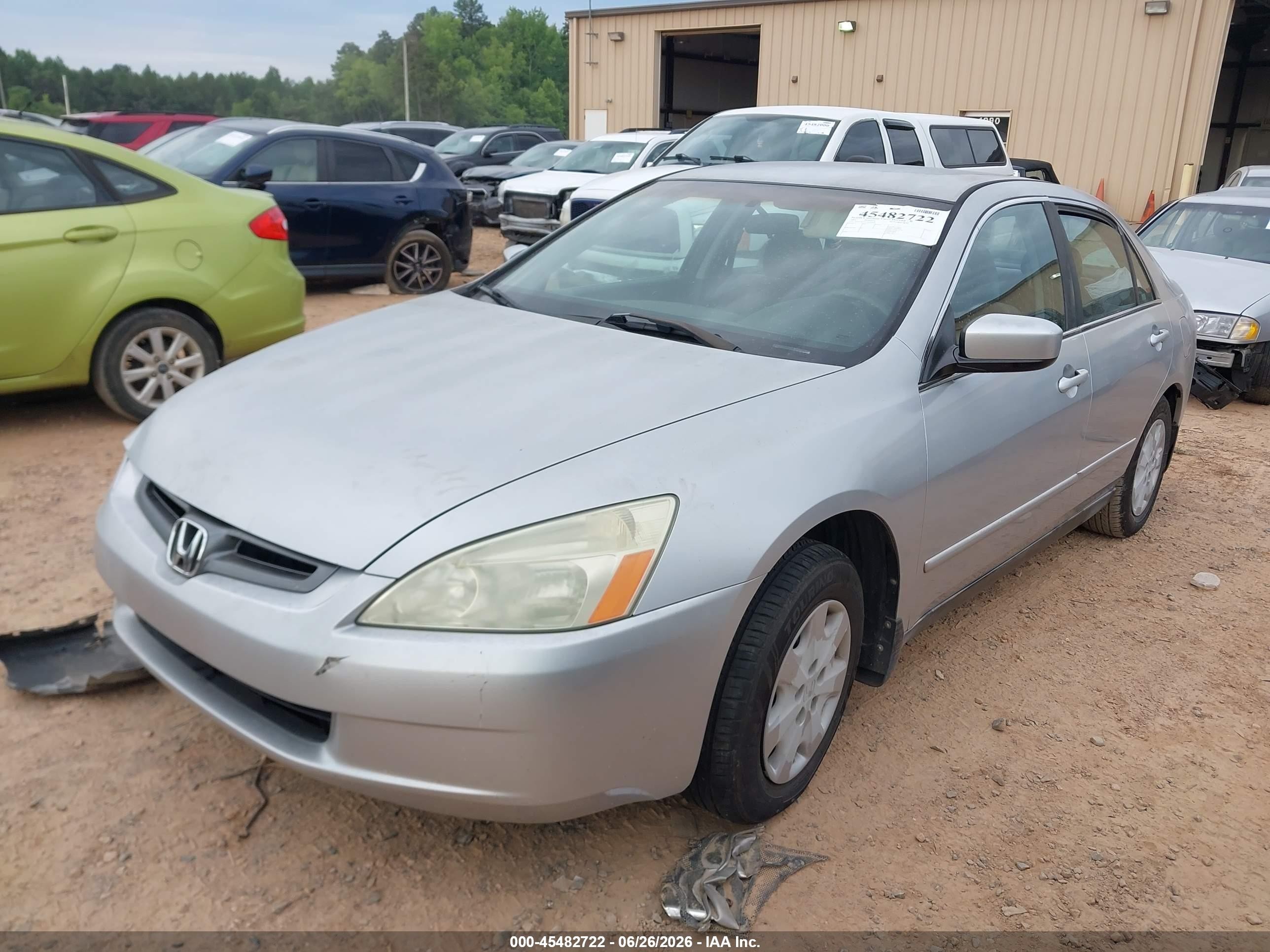 2003 Honda Accord Sdn Lx Silver vin: 1HGCM56373A025641