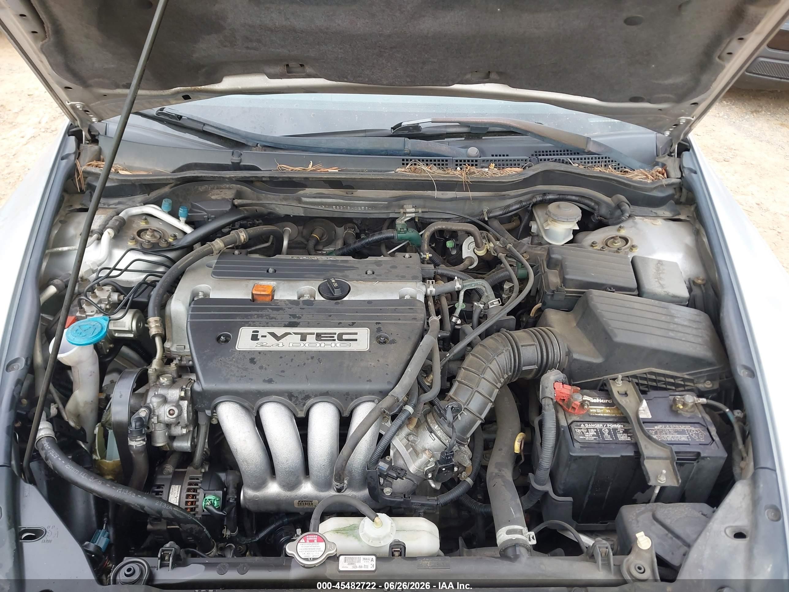 2003 Honda Accord Sdn Lx Silver vin: 1HGCM56373A025641